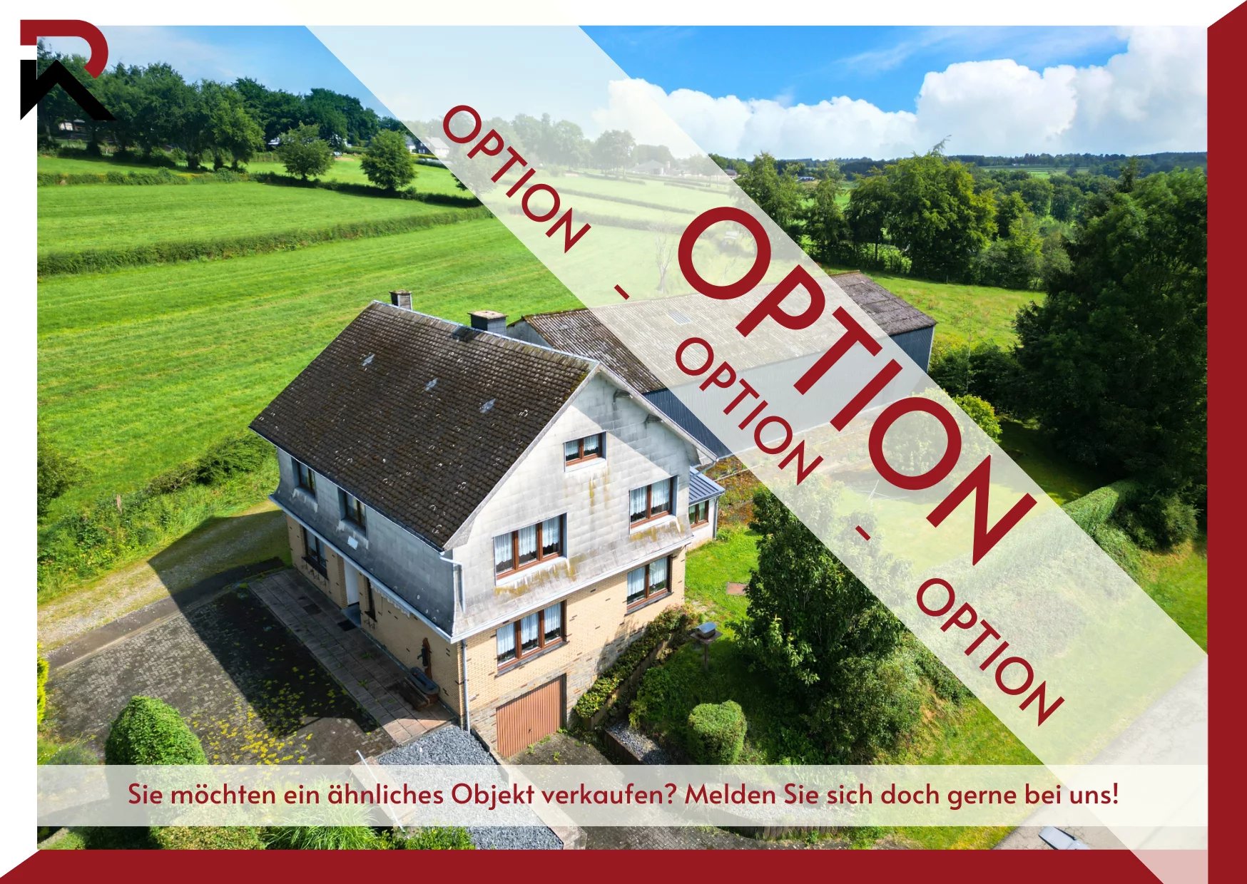 OPTION: Ancienne ferme idyllique avec grand terrain à bâtir dans un endroit calme de l'Eifel à vendre !