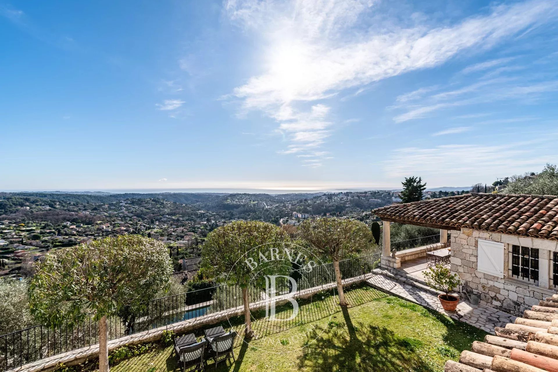 Vence - Exceptional stone Mas with panoramic sea and hill views - picture 4 title=