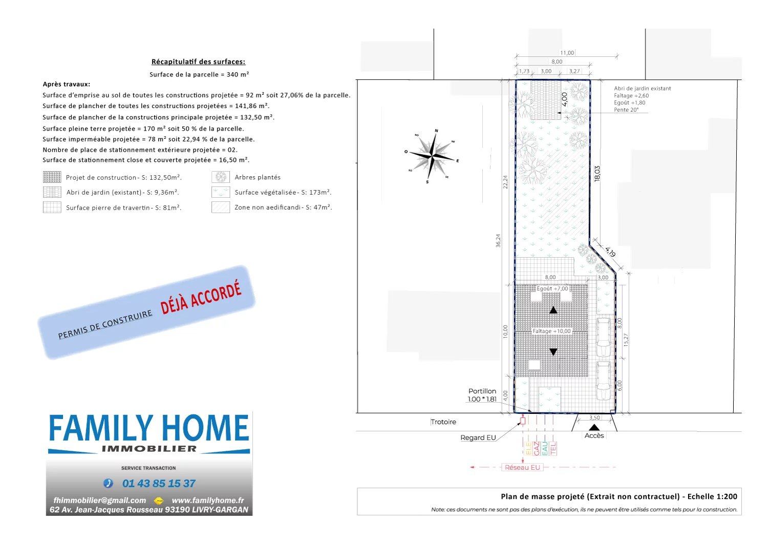 Terrain à batir - première ligne