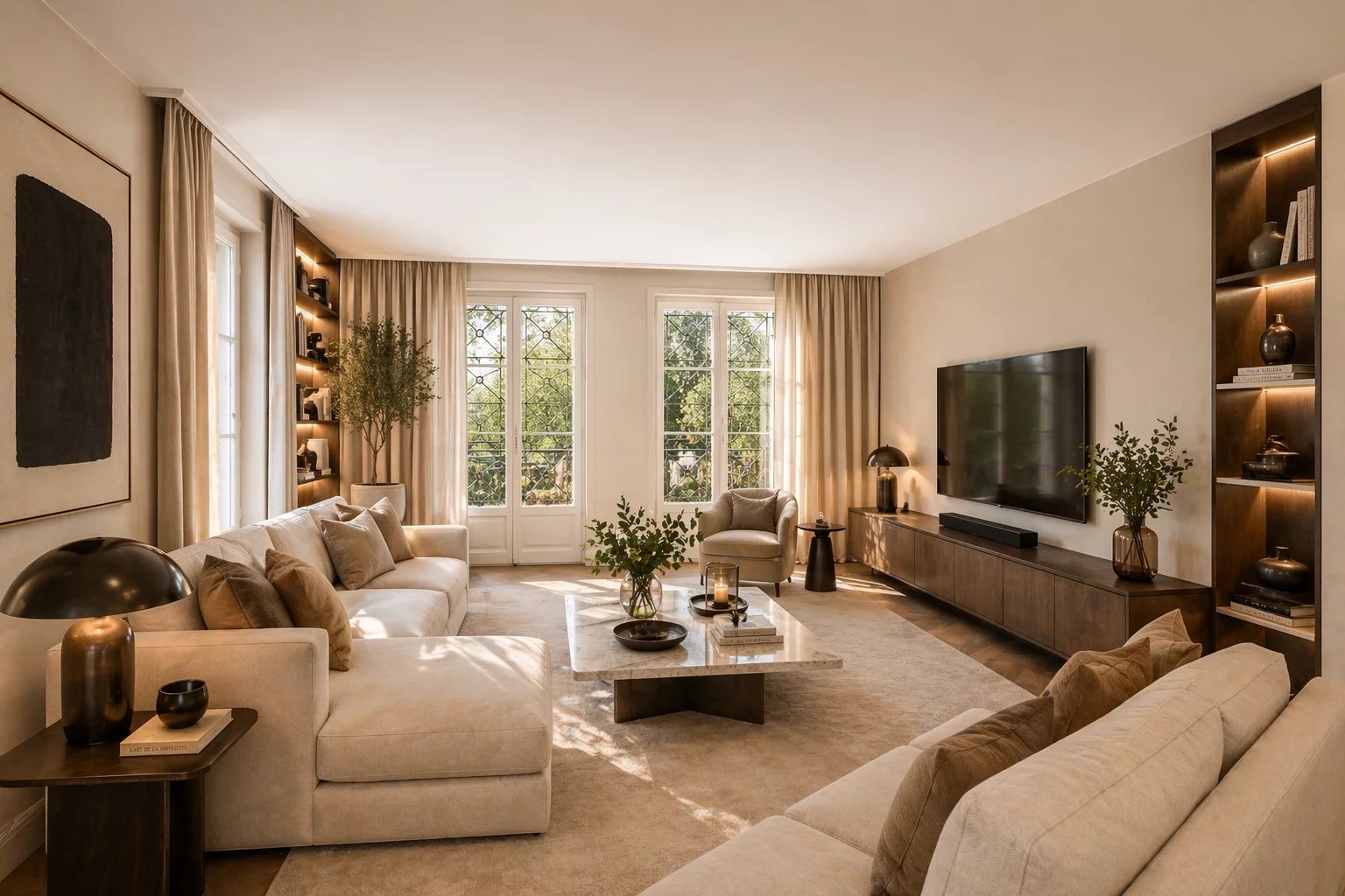 4-bedroom apartment with private garden in Vandoeuvres