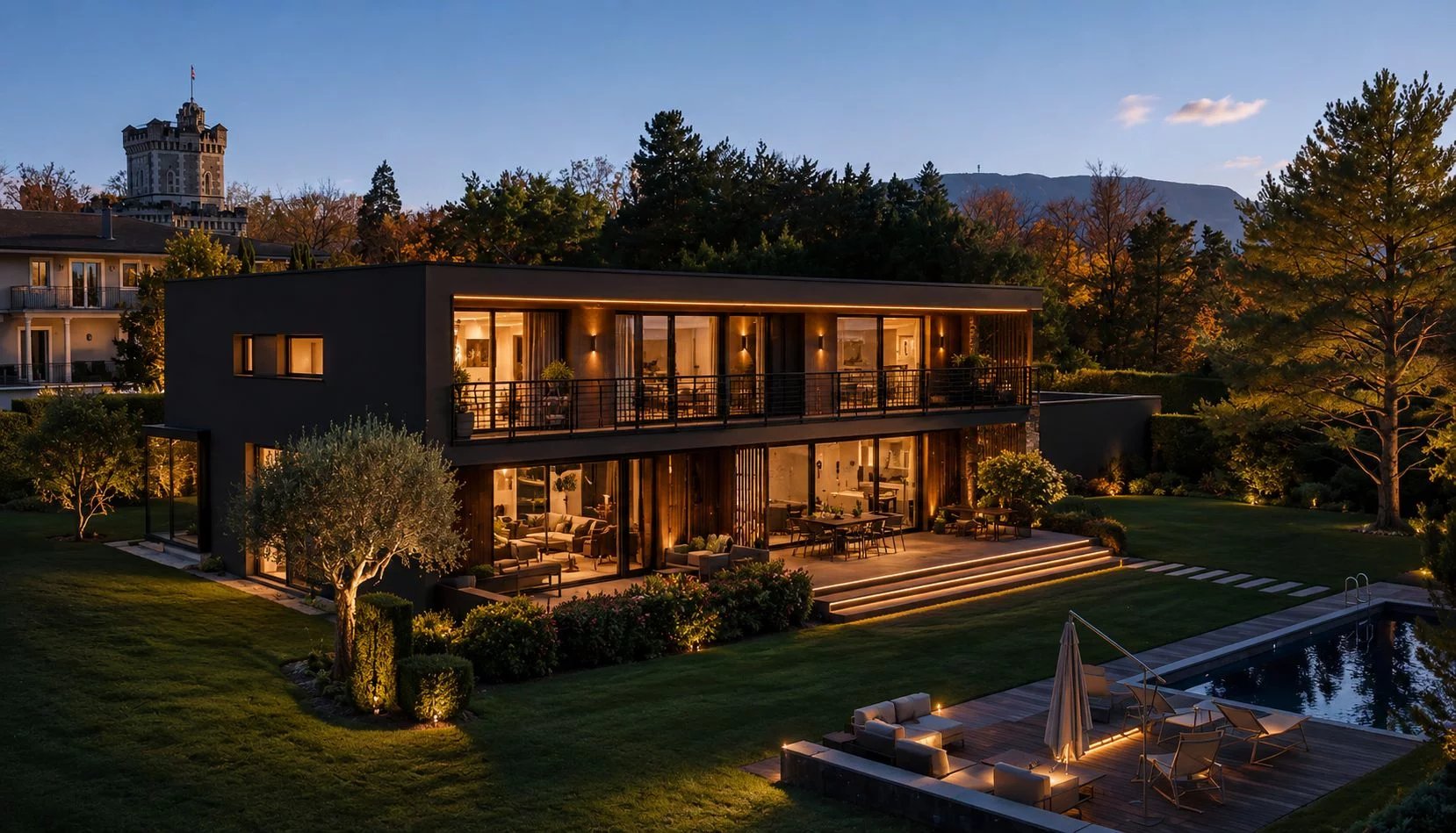 Somptueuse villa contemporaine au coeur de Cologny