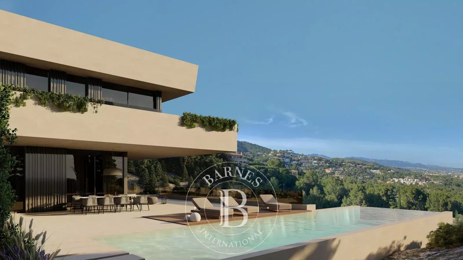 Terrain avec projet approuvé pour villa contemporaine à Son Vida