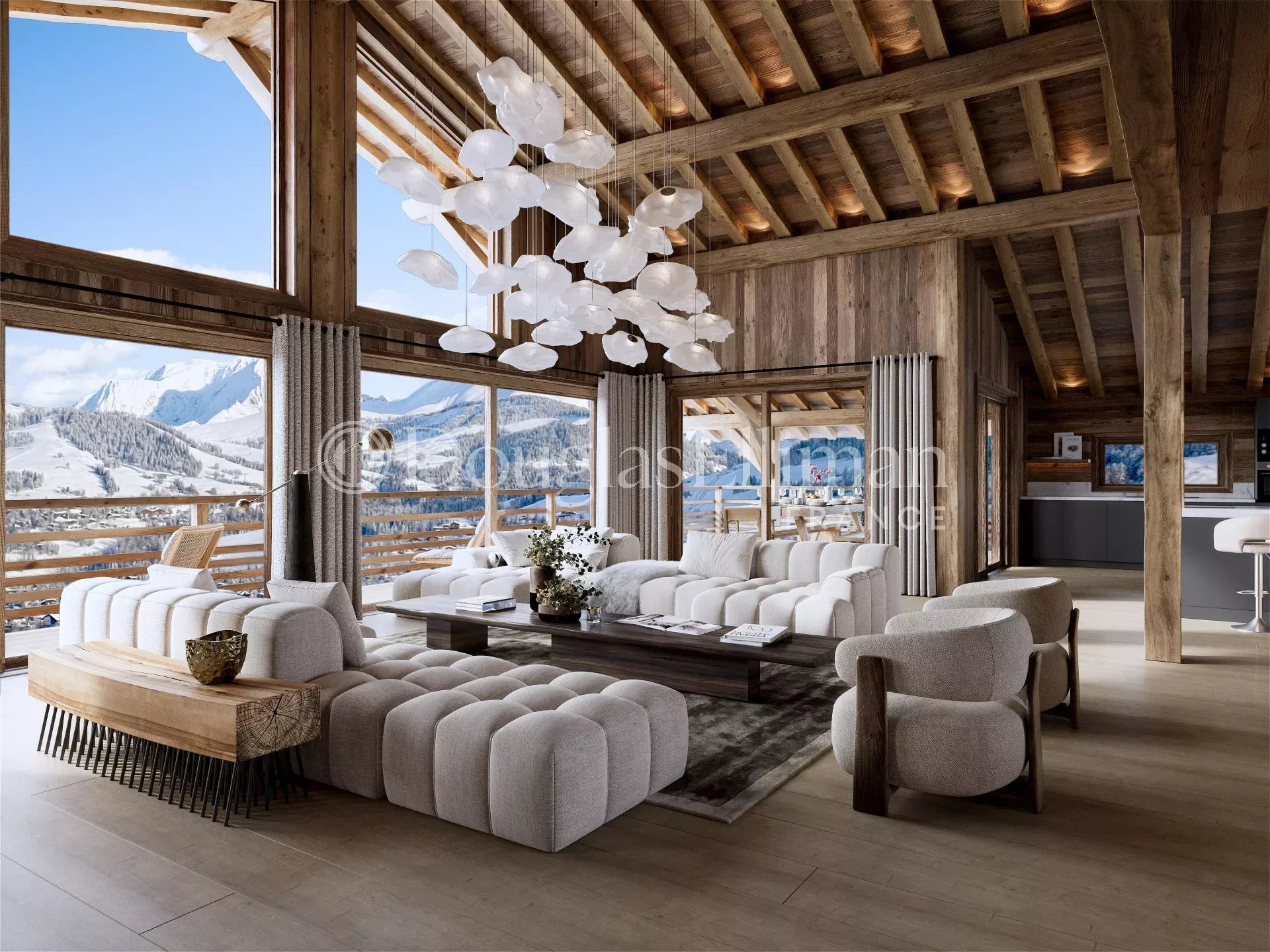 MEGÈVE – Terrain d’exception avec permis – vue Mont-Blanc - Image nᵒ3