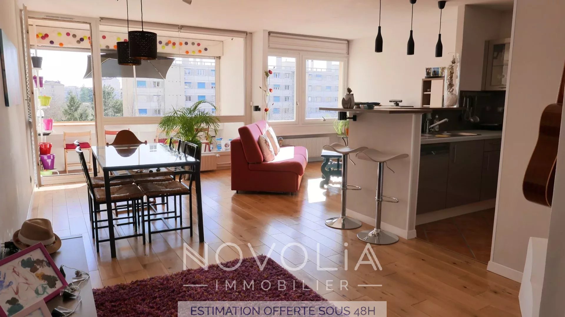 Achat Appartement Surface de 73 m/ Total carrez : 68 m, 3 pices, Villeurbanne (69100)