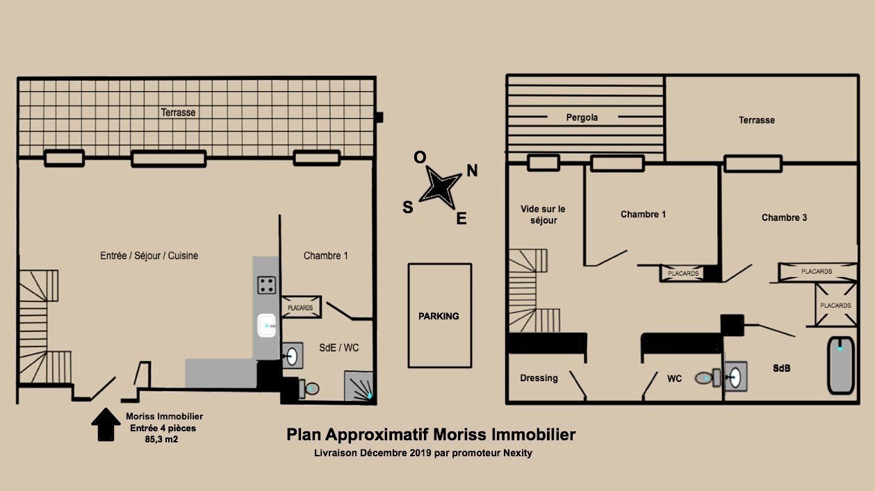 Appartement duplex 4 pièces 85 m2 - Image 1