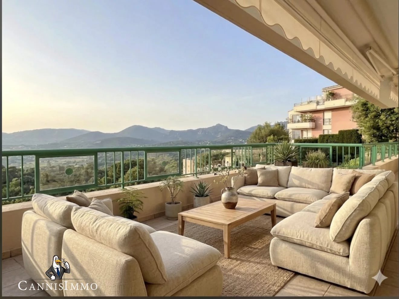MANDELIEU APPARTEMENT D'EXCEPTION 5 Pièces 152m2 au sol +TERRASSE  33m2+ triple garage DOMAINE PRIVE poste de contrôle, Tennis Fitness Piscines