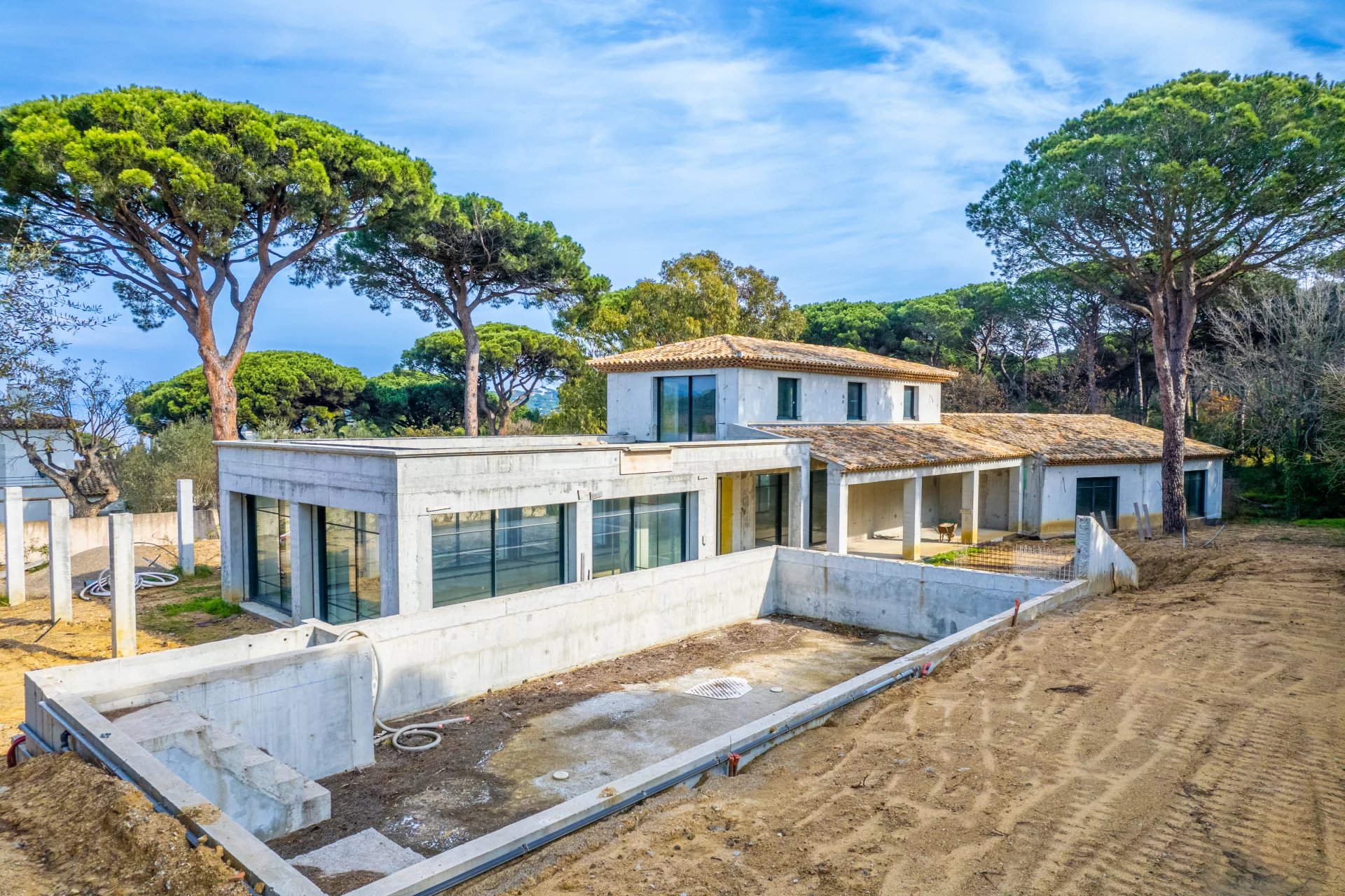 Projet Kamareops : Projet en cours, propriété d’exception avec grande piscine sur un domaine privé - Saint-Tropez