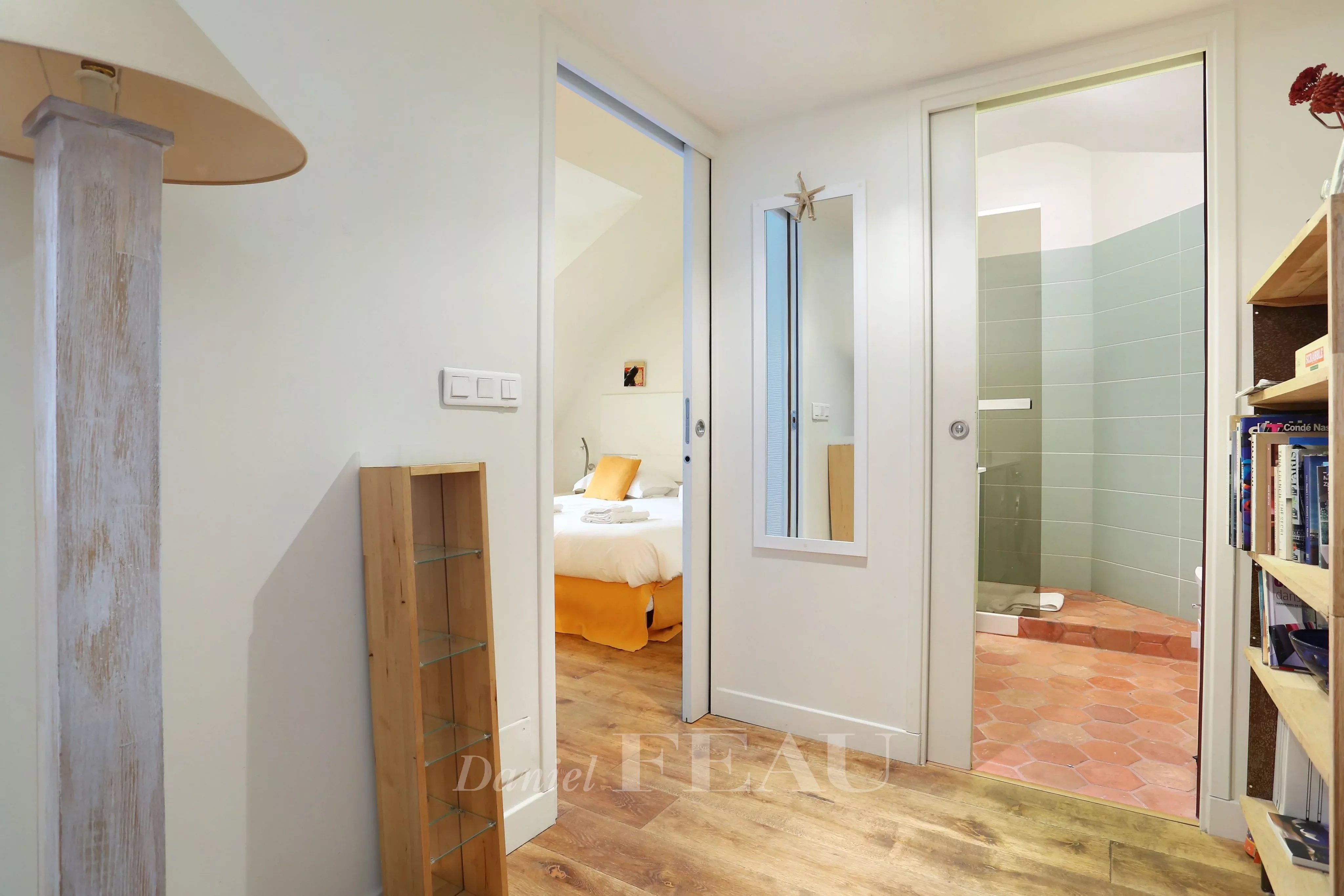 Salle de bains Parquet Carrelage