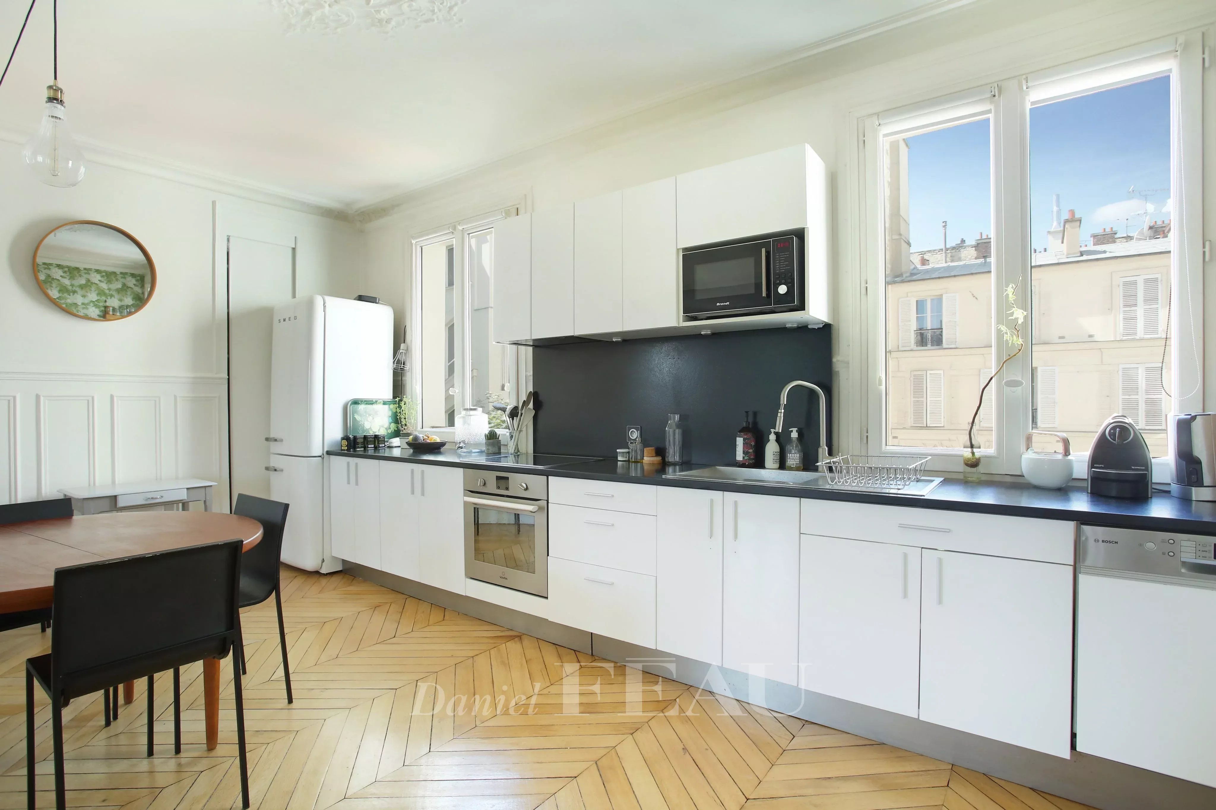 Kitchen Wooden floor Stainless steel