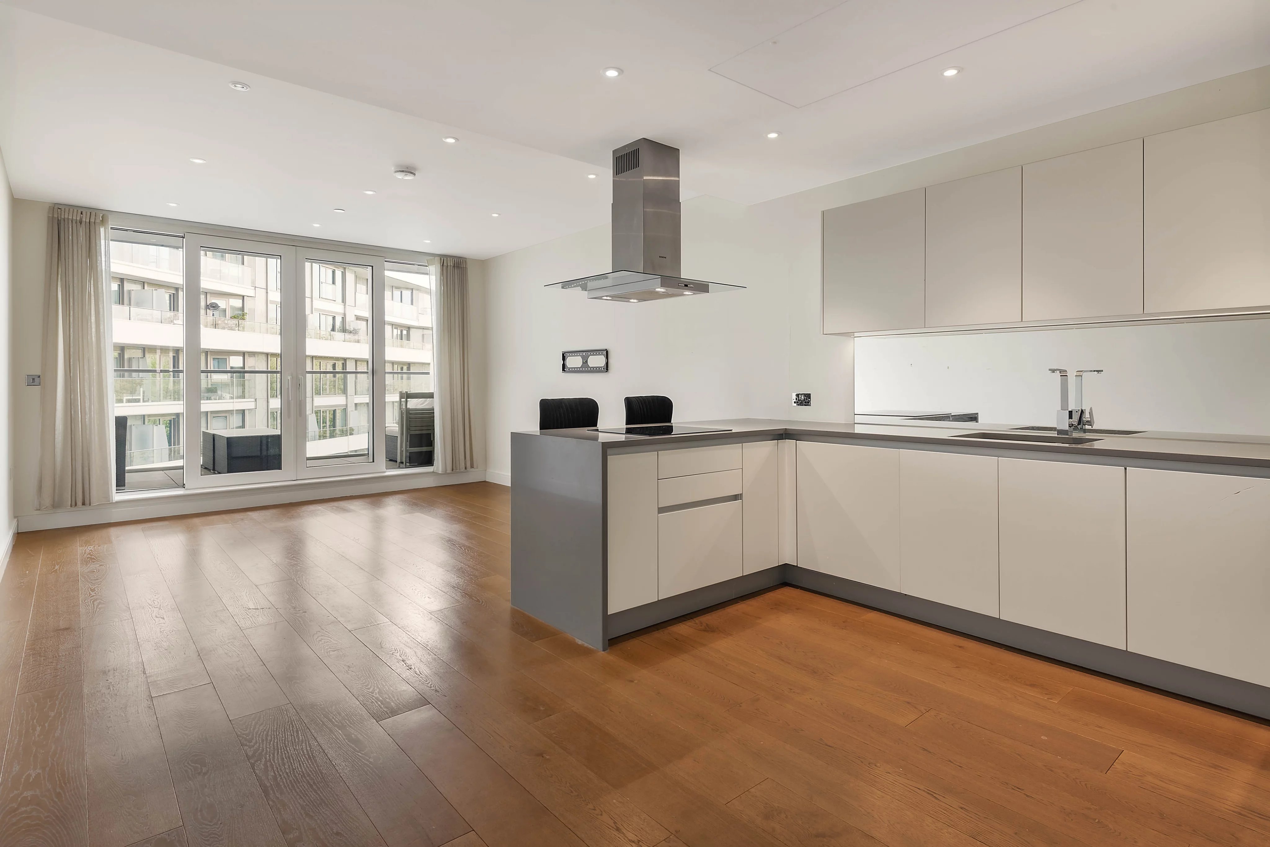 Open Living and Kitchen