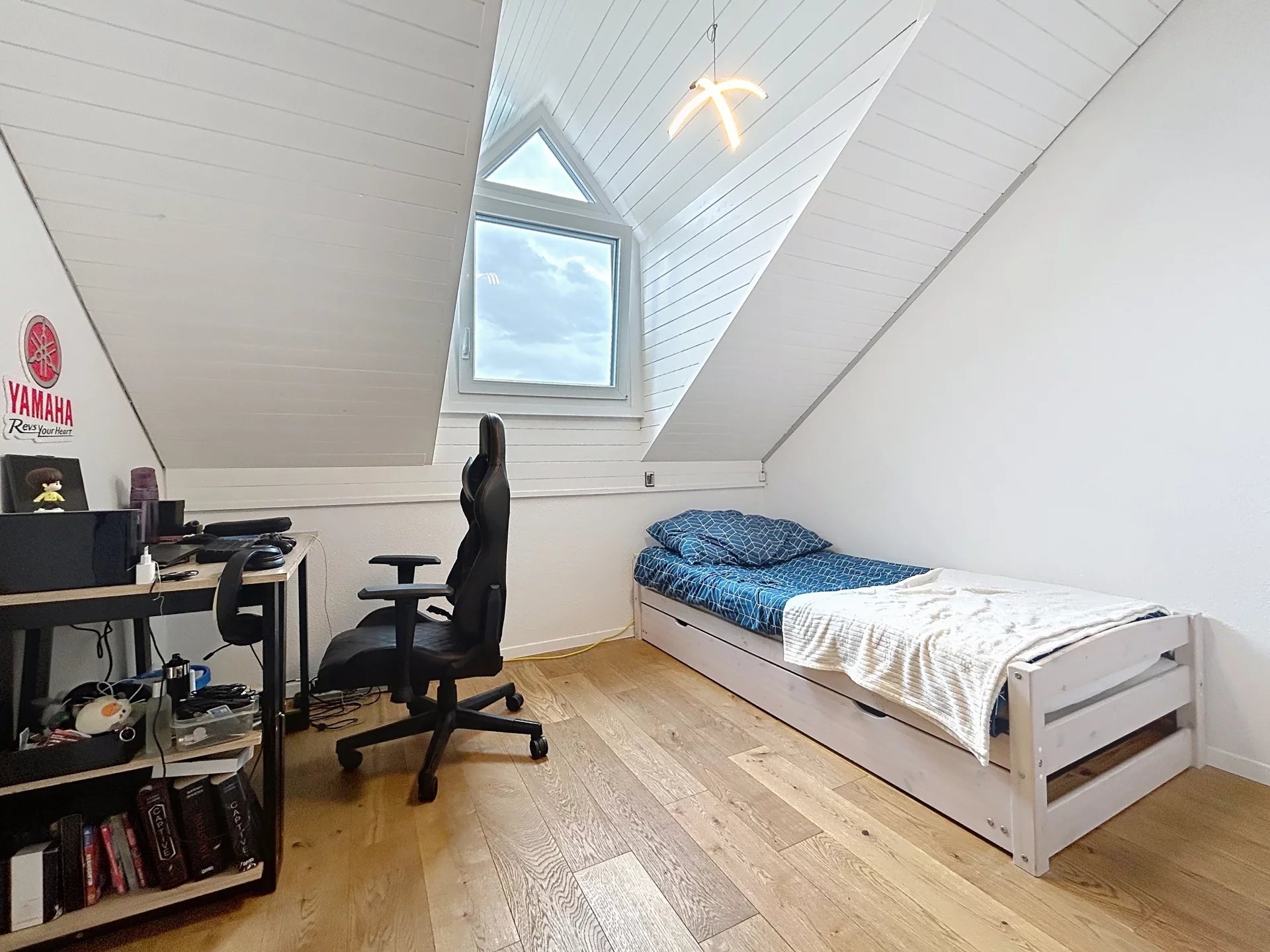 Maison lumineuse avec vue lac et alpes