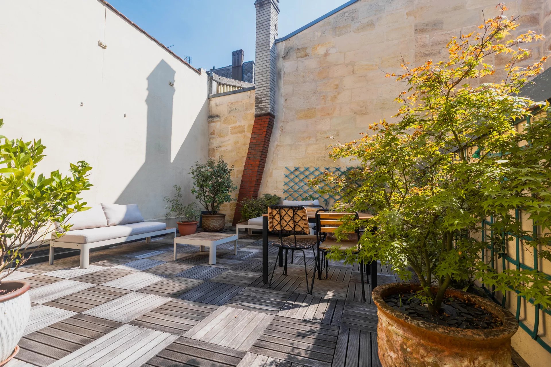 Maison de ville garage terrasse