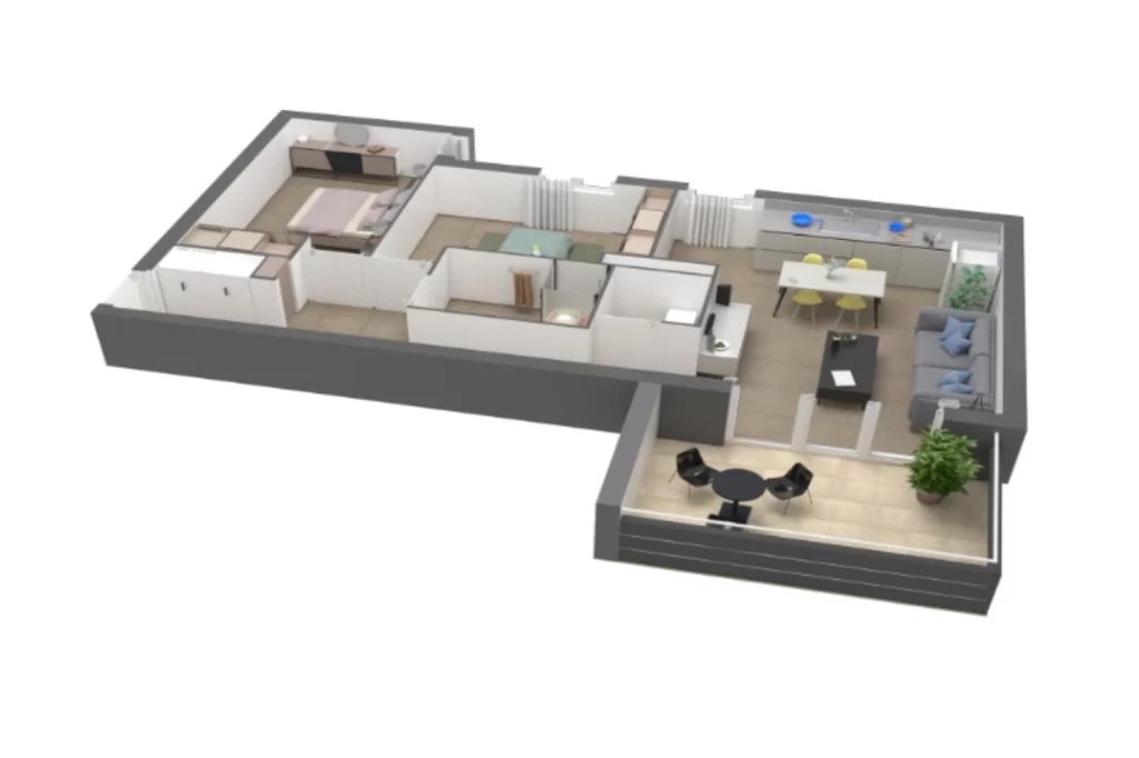 Appartement Ajaccio 3 pièce(s) 62.35 m2