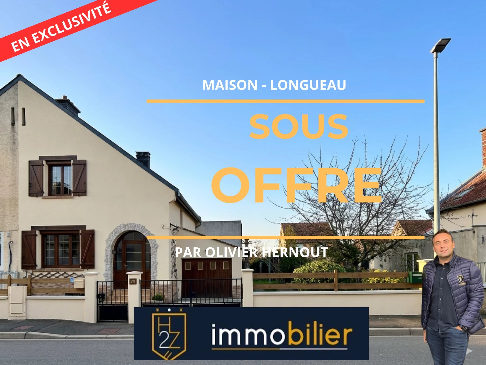 Maison semi-mitoyenne avec autonomie de plain-pied