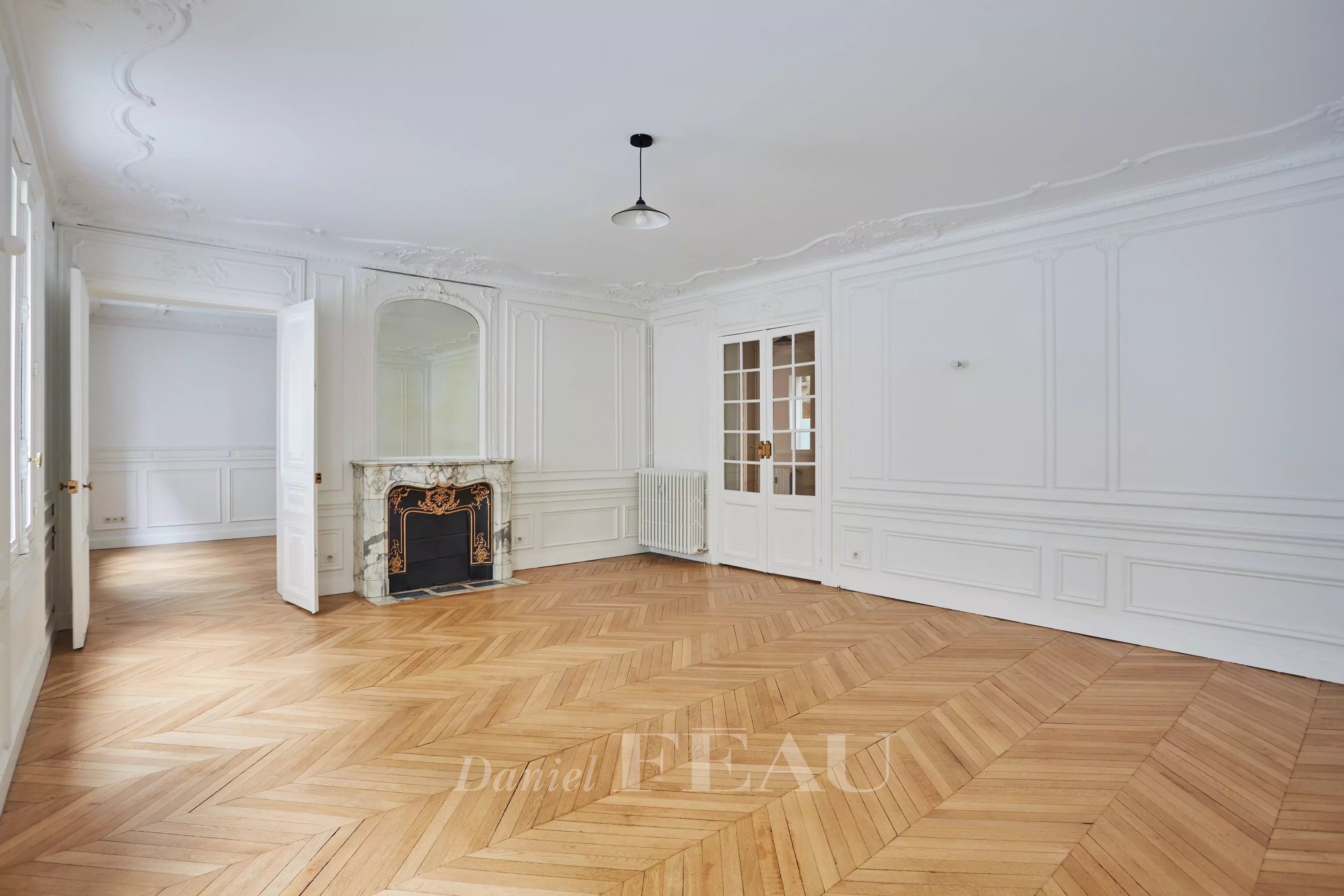 Living room, fireplace