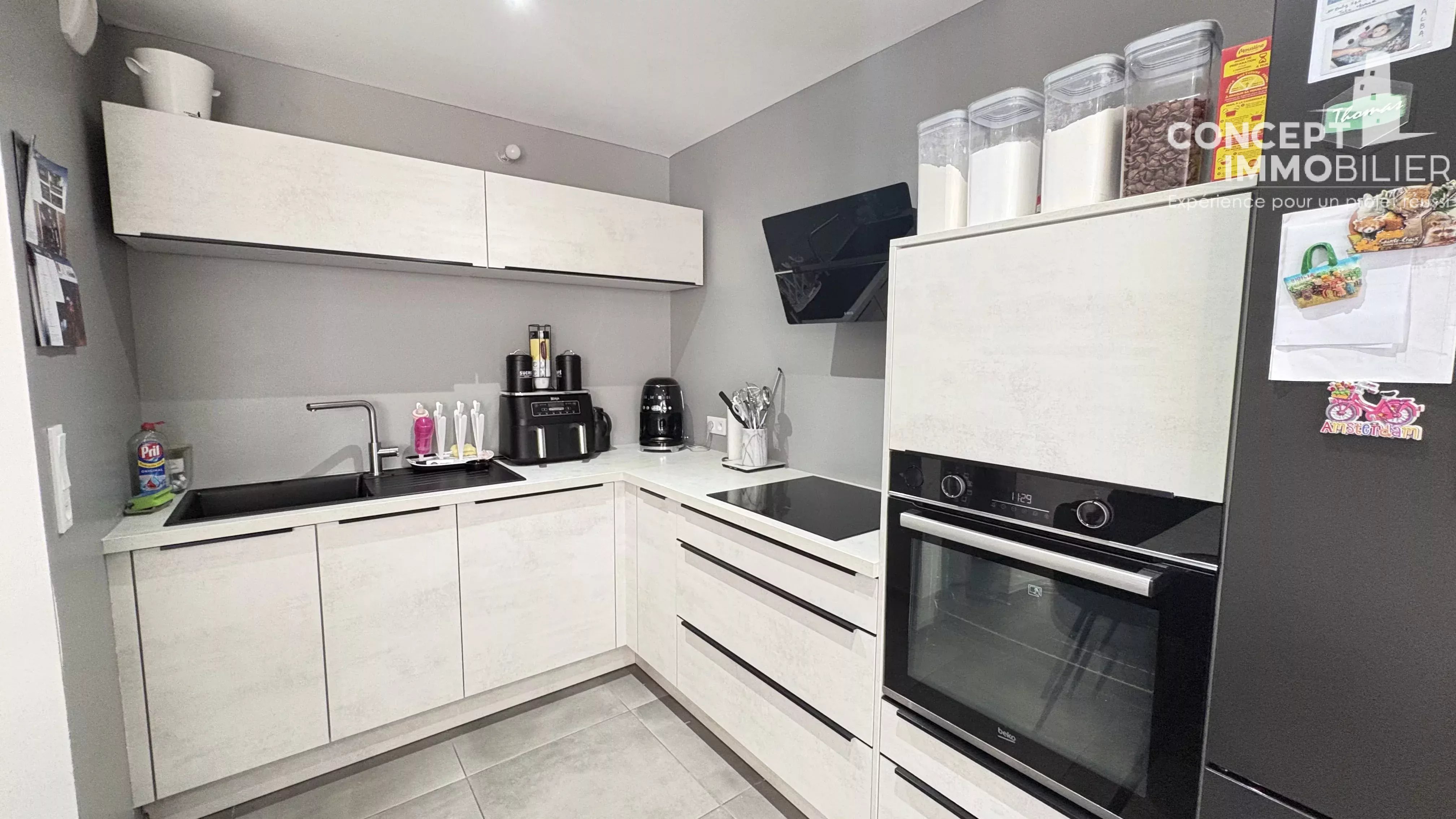 Appartement F3, 2 chambres, parking et cellier