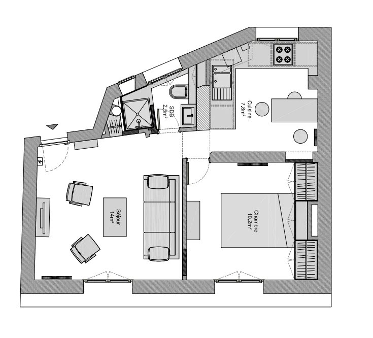 BEL APPARTEMENT 2P - 35M2 - LUMINEUX - CANAL SAINT MARTIN - Image 1