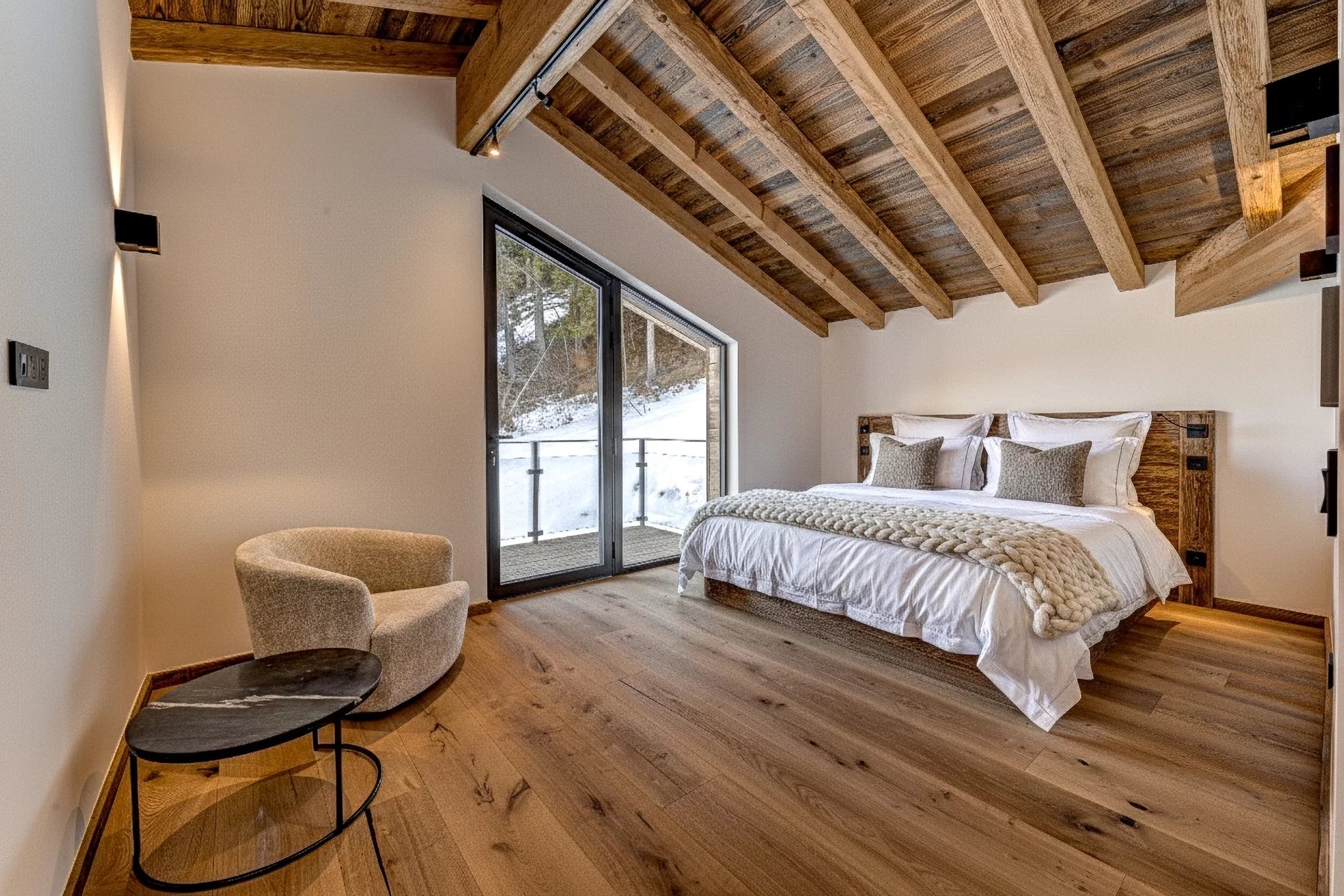 Photo of CHAMONIX – A recently completed, luxury 5-bedroom chalet with pool in le Lavancher