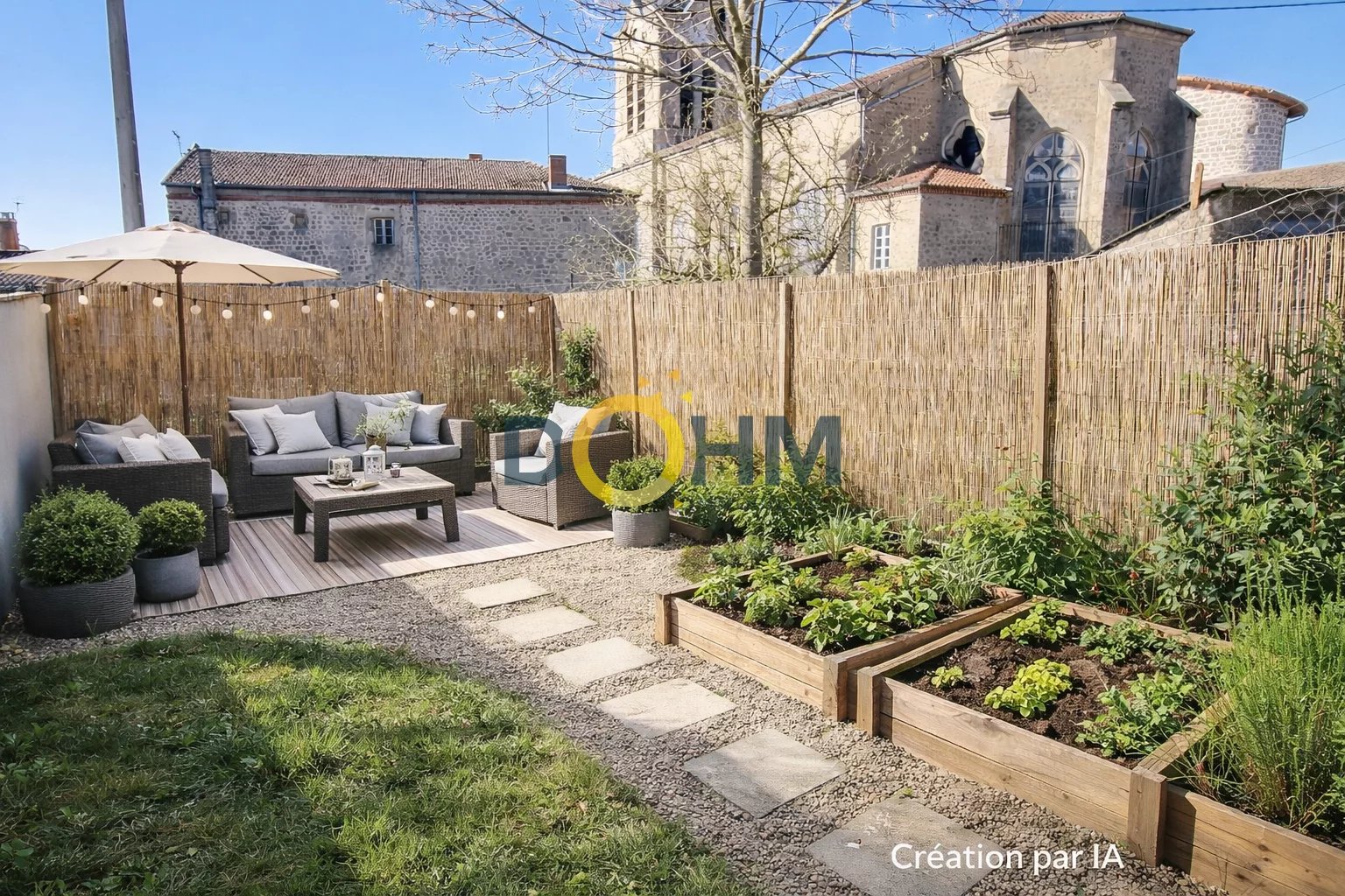 Maison de village 86m2 habitables avec jardin de 92m2 à Esti