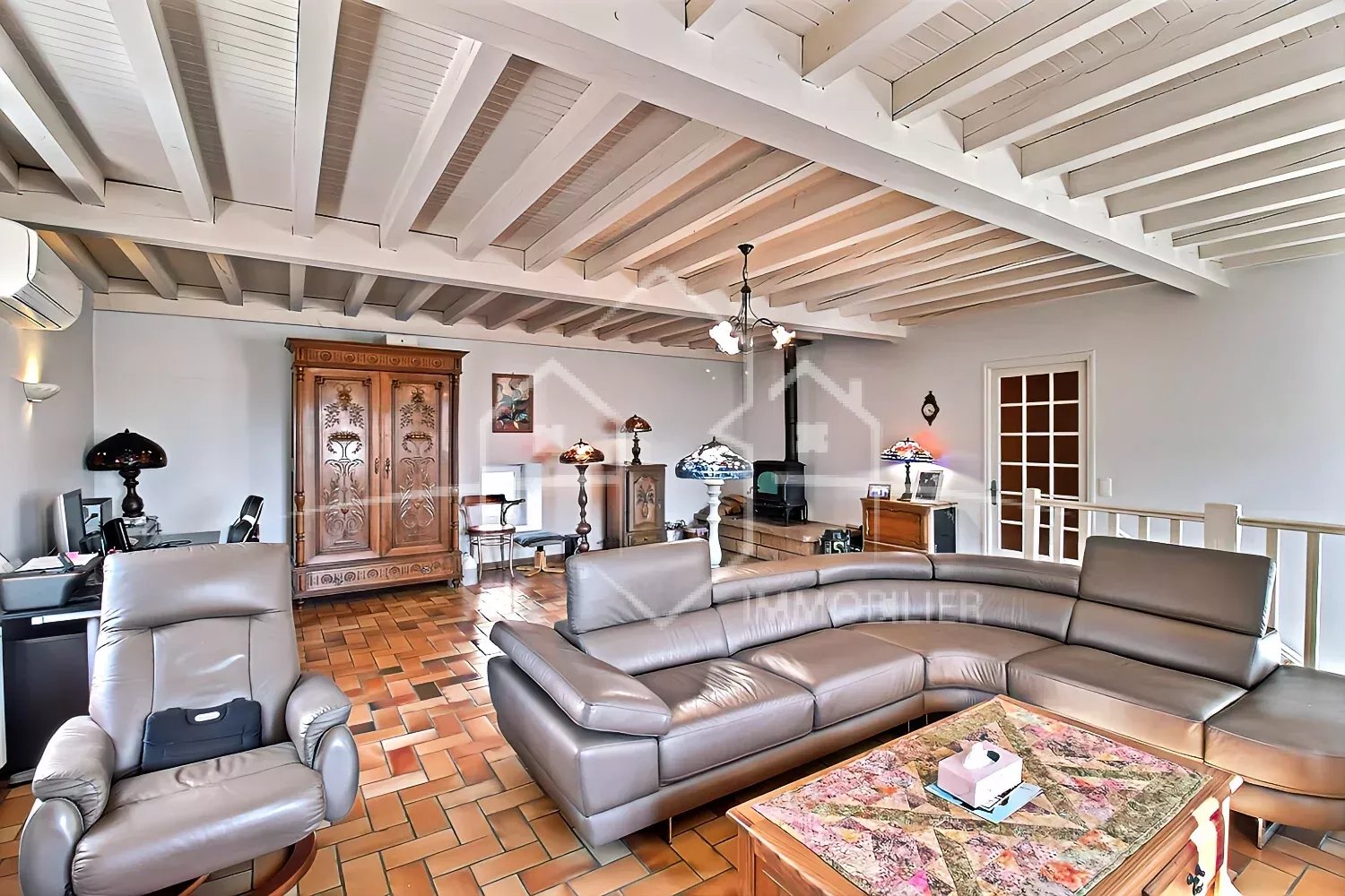 Maison en pierre 161 m² hab, 4 ch avec piscine