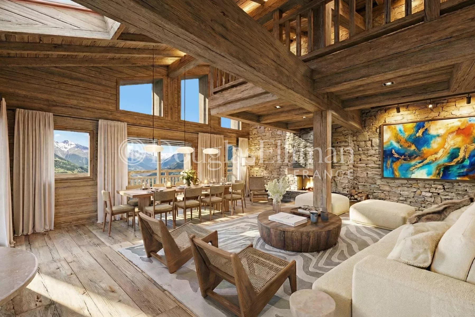 MEGEVE – Chalet familial neuf de grande qualité avec 6 chambres, situé près du centre-ville. - Image nᵒ3