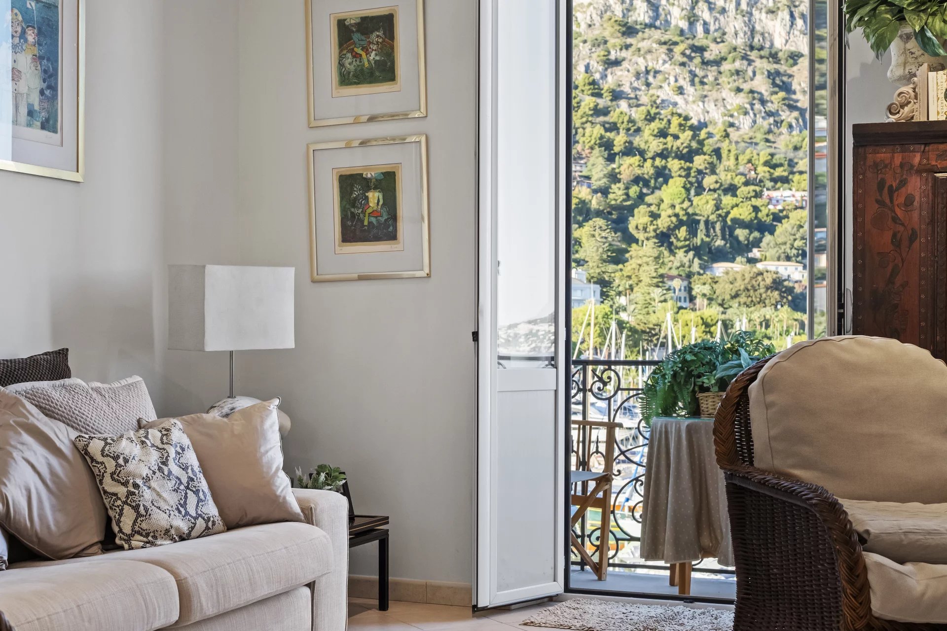 Tasteful 1-bedroom apartment in the port of Beaulieu-sur-Mer