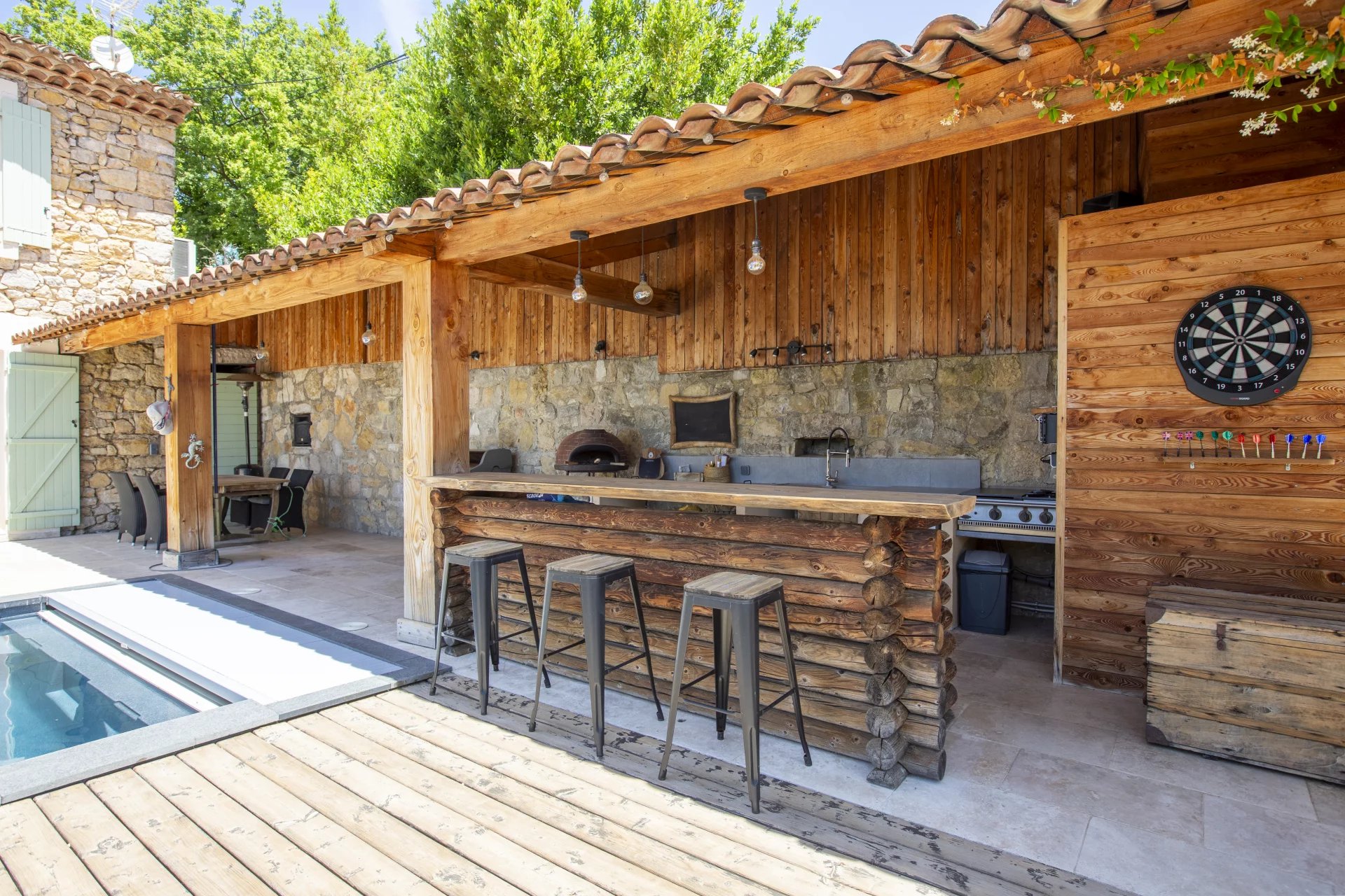 Renovated stone house with independent apartment walking distance to the village – Montauroux