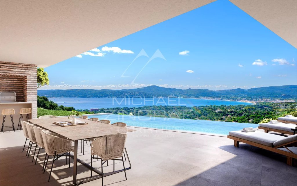 Villa for sale in Grimaud — Luxury Villa in Grimaud: Modern Sea View Family Estate