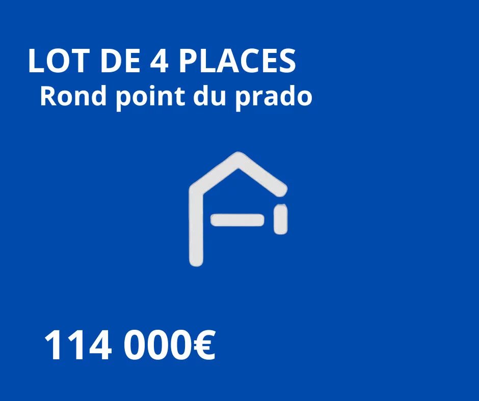 Lot de 4 places de stationnement rond point du prado