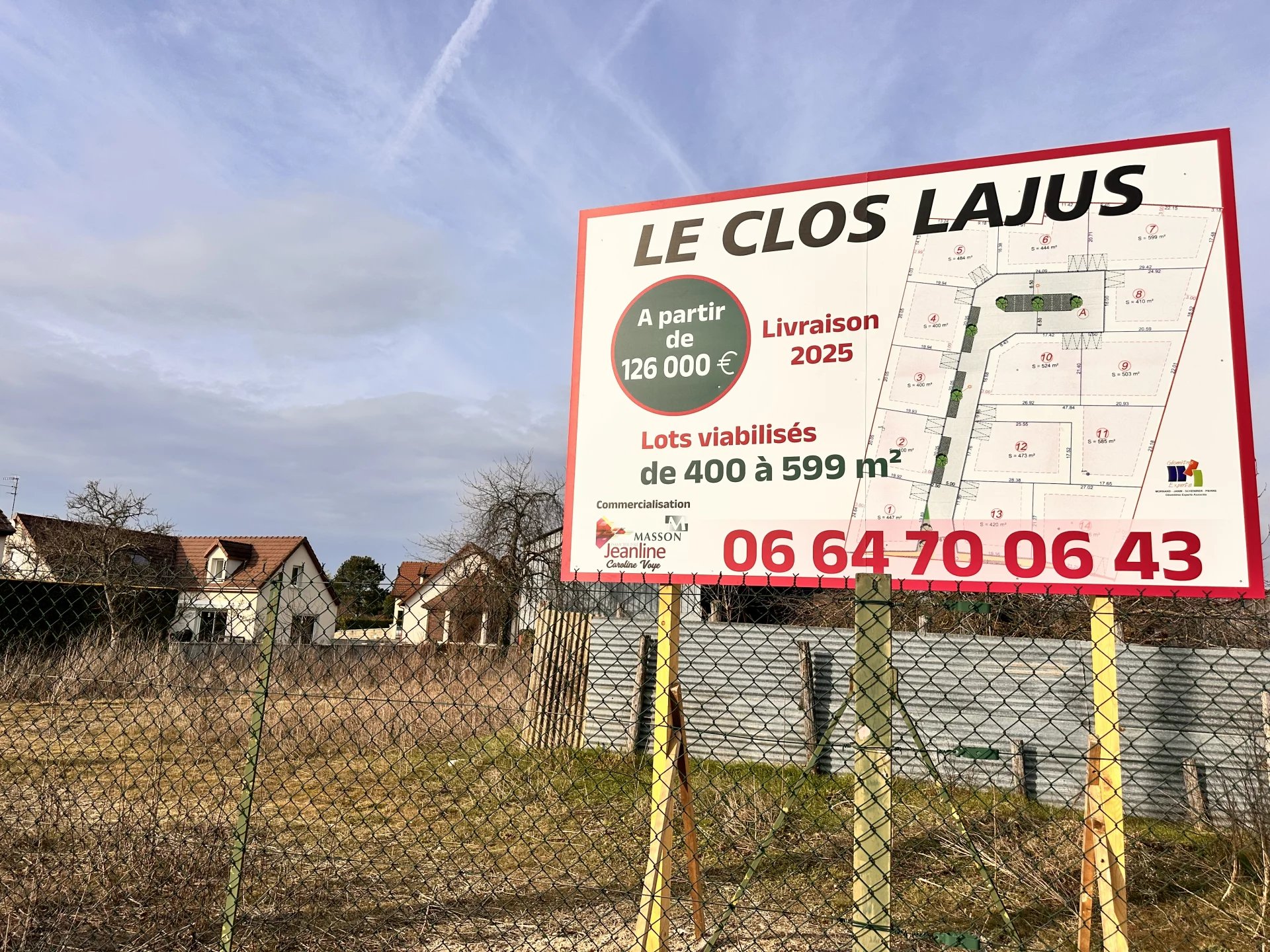 Vente Terrain constructible Arc-sur-Tille