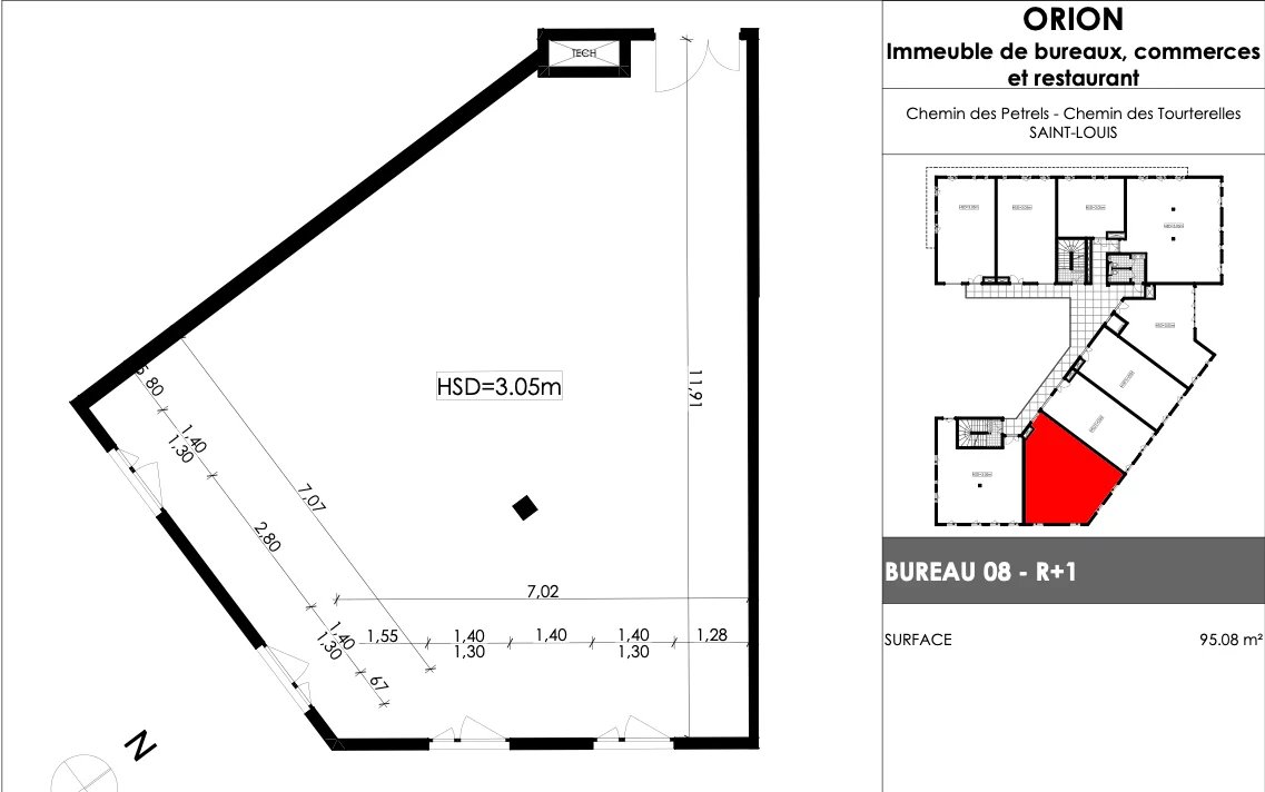 Vente Bureau Saint-Louis