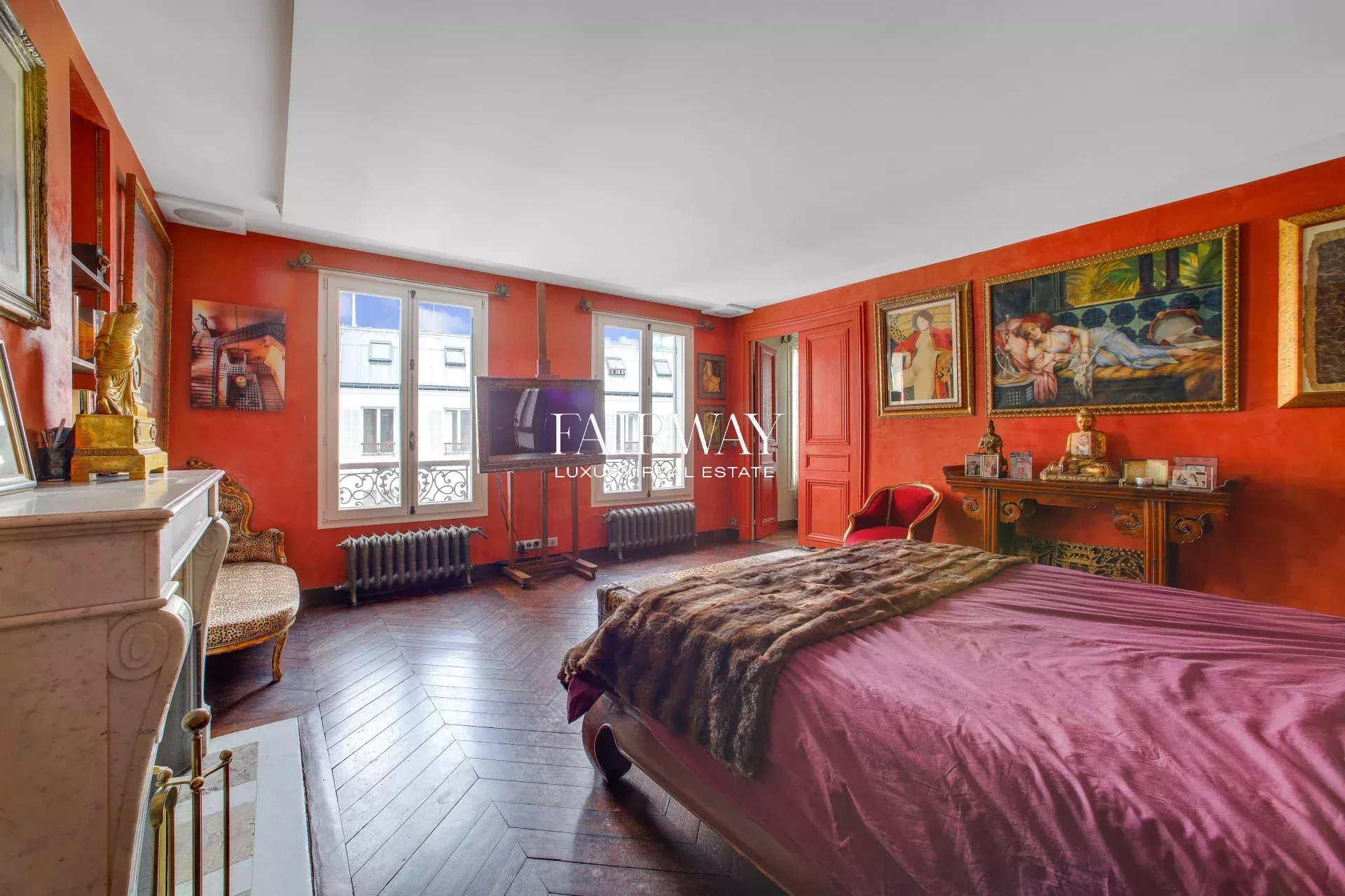 Appartement haussmannien de prestige de 124 m² avec 2 chambres de service en option – Paris 8e Montaigne