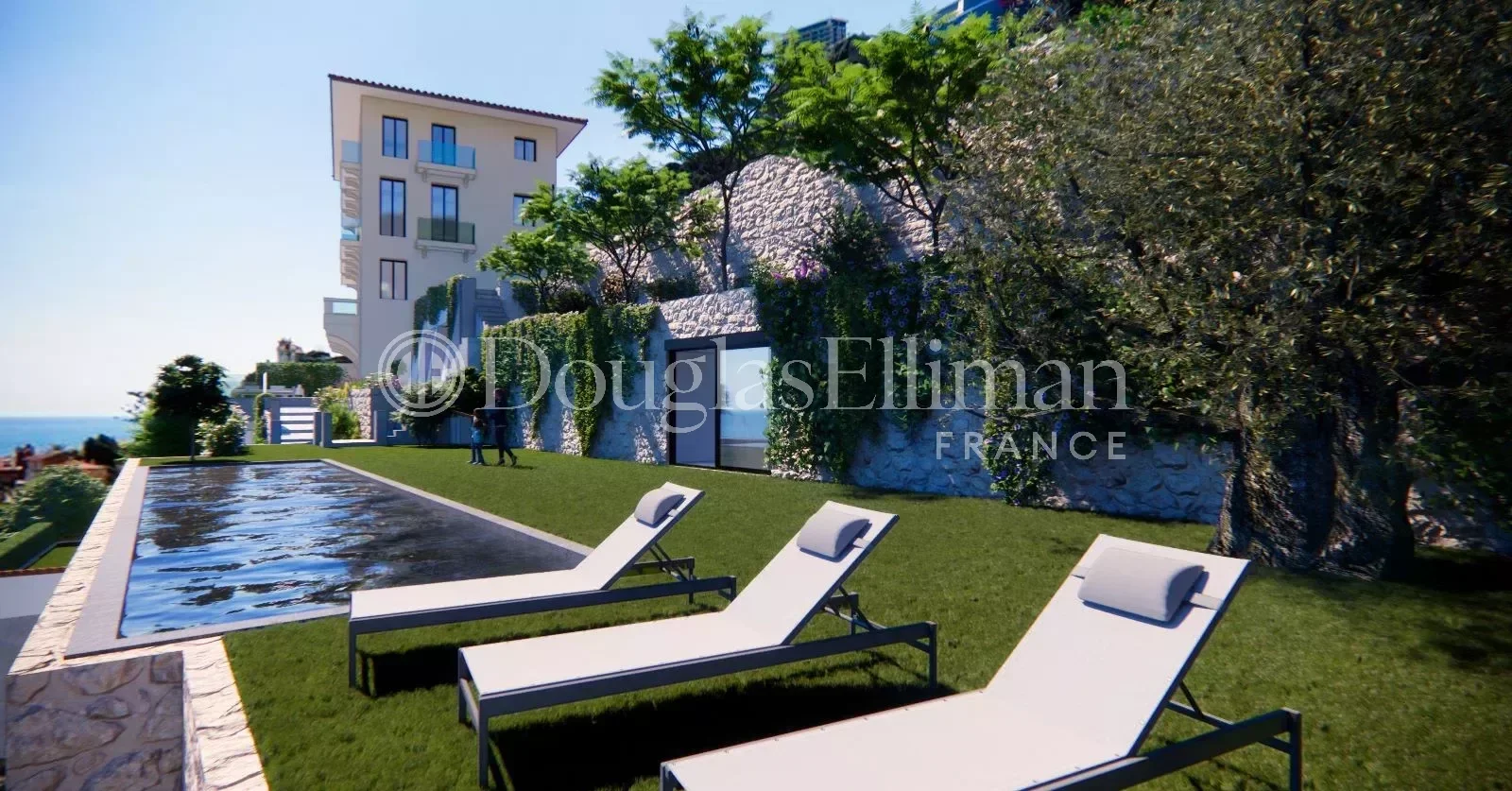 ROQUEBRUNE-CAP-MARTIN – Hôtel particulier avec vue mer à rénover - Image nᵒ2