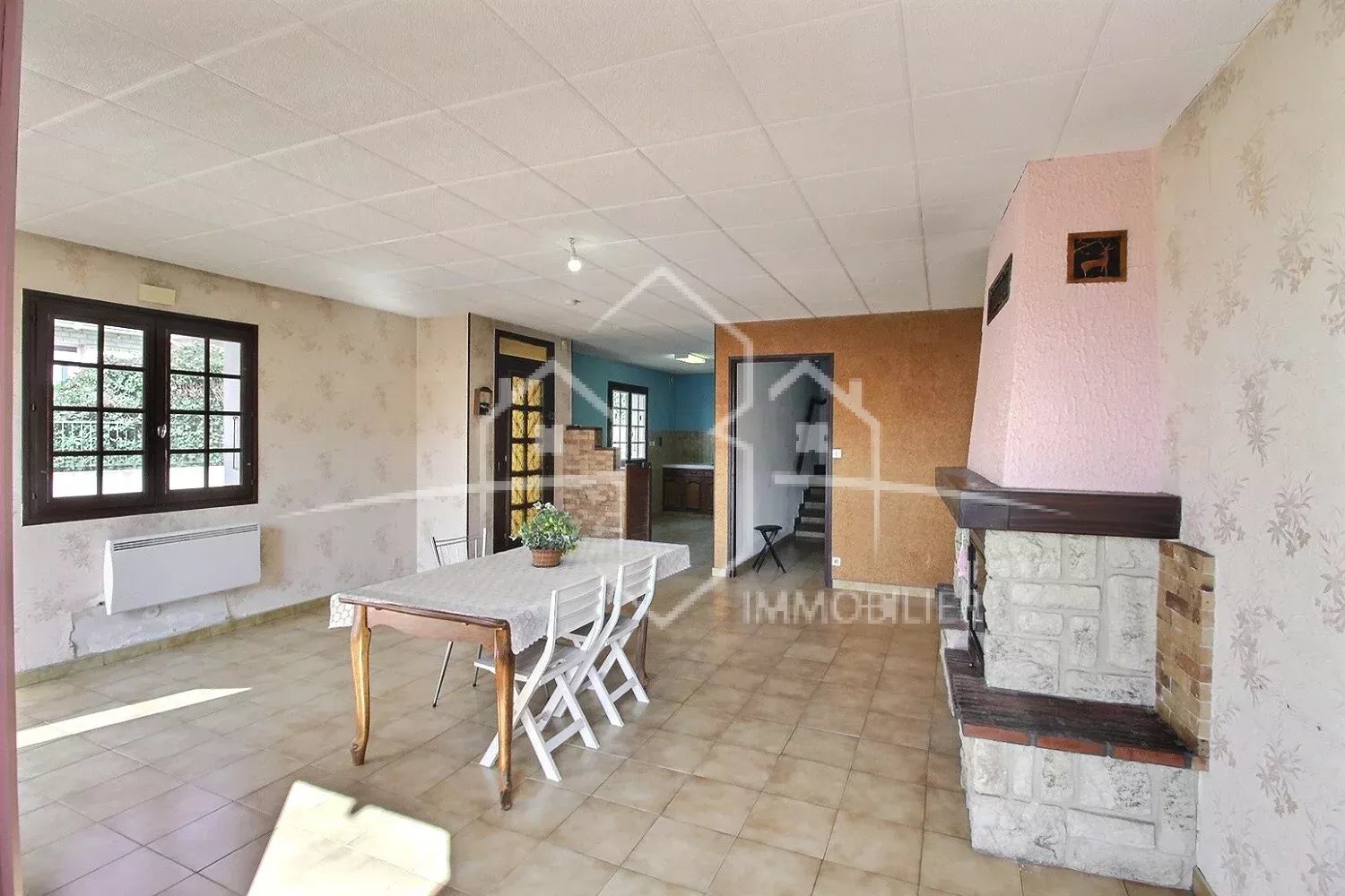 Maison de village 95 m² – 3 chambres, jardin, terrasse et garage