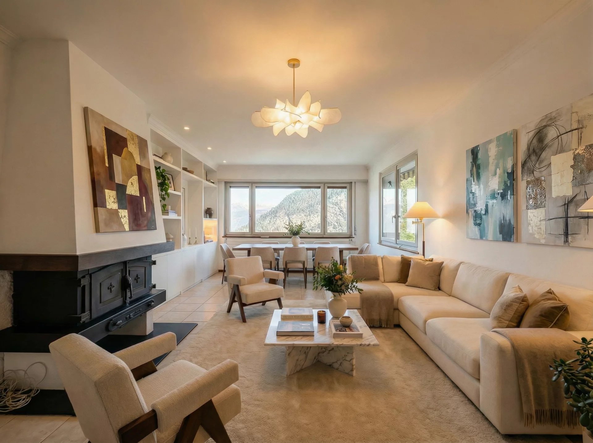 Maison dans un écrin de verdure