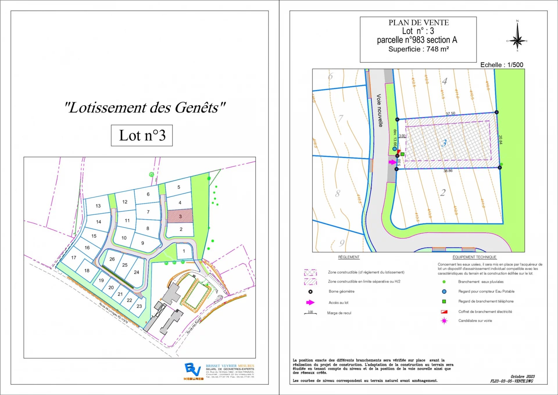 Vente Terrain La Geneytouse