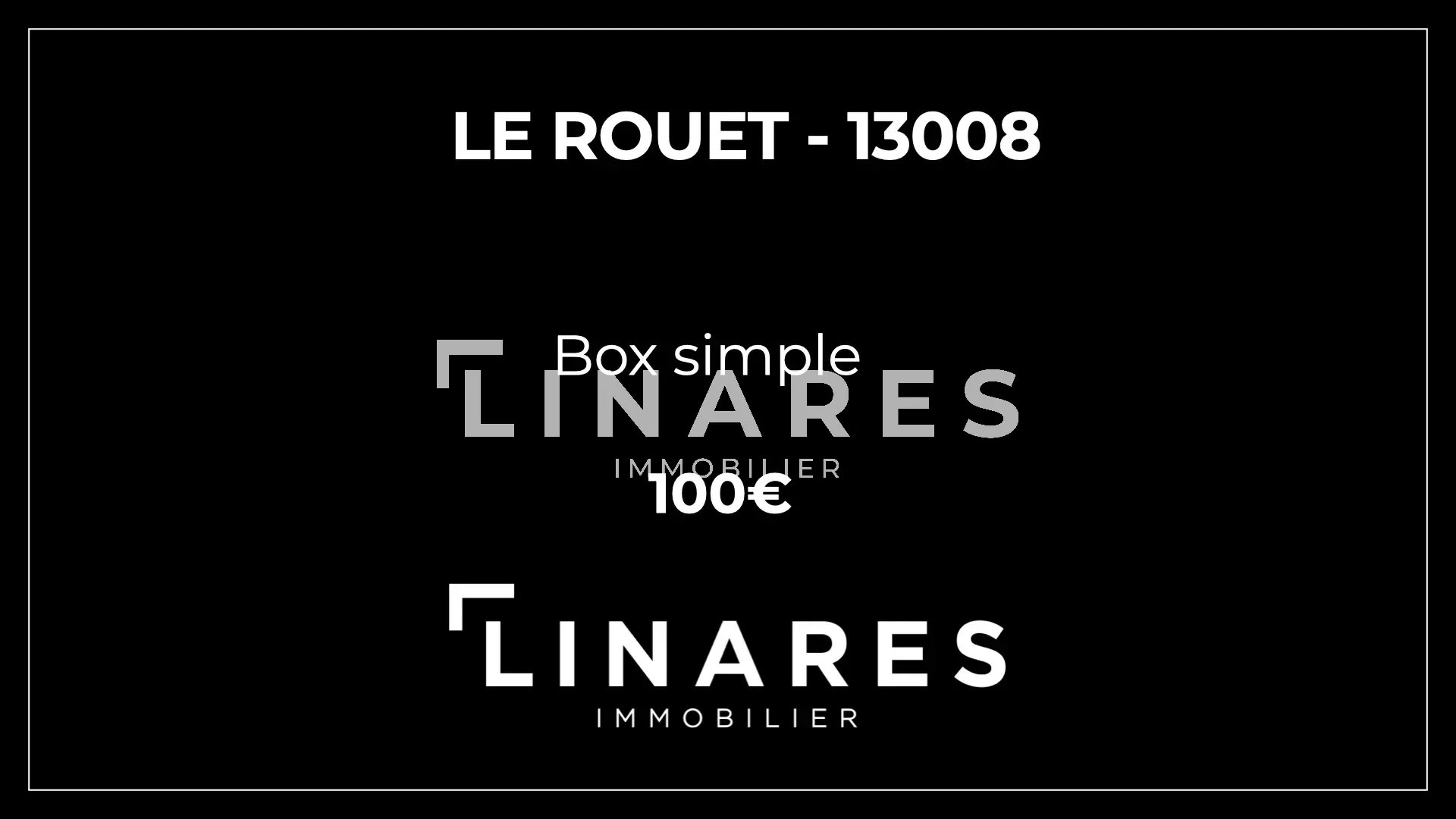 LE ROUET - Box fermé de 13m2 - 13008 Marseille