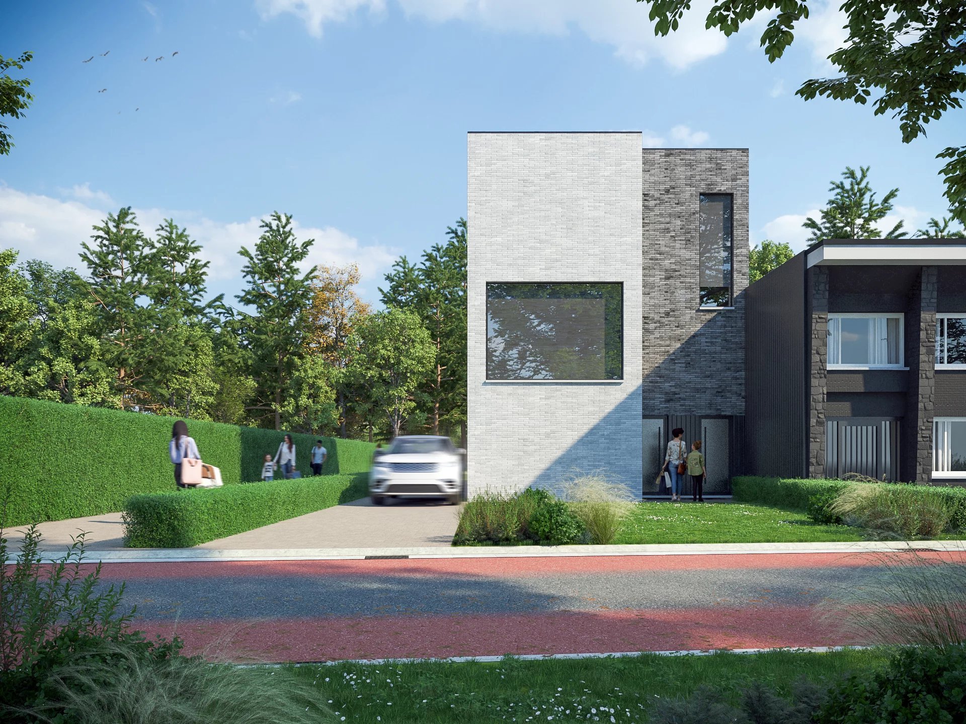 Nieuwbouw woning (1st + 2de verd.) met 3 slaapkamers en mooie terrassen.
