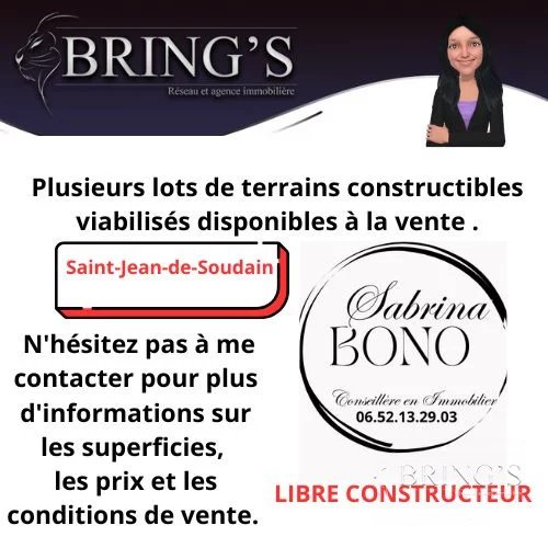 Vente Terrain constructible Saint-Jean-de-Soudain