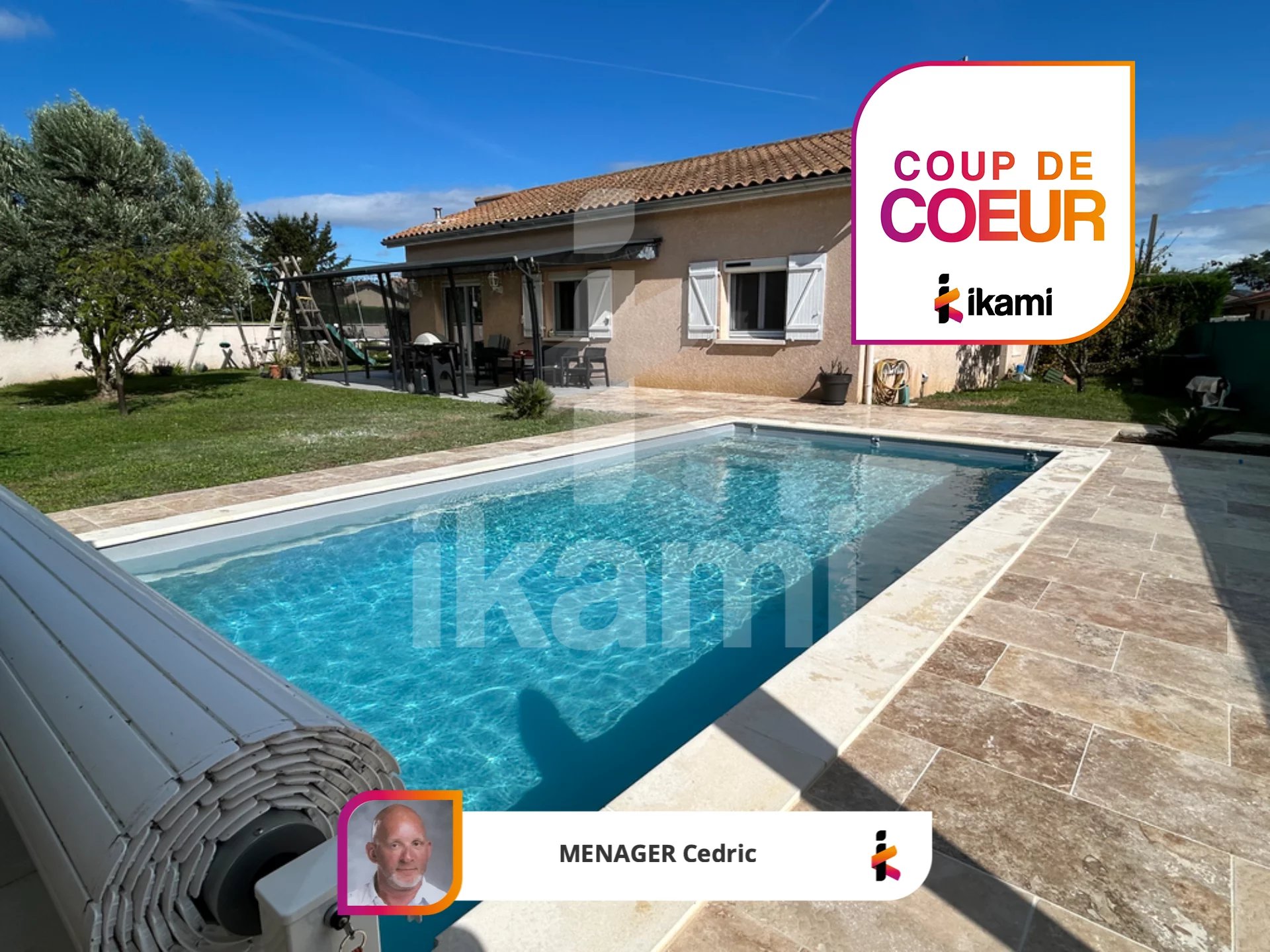Maison plain-pied de 113 m2 avec piscine