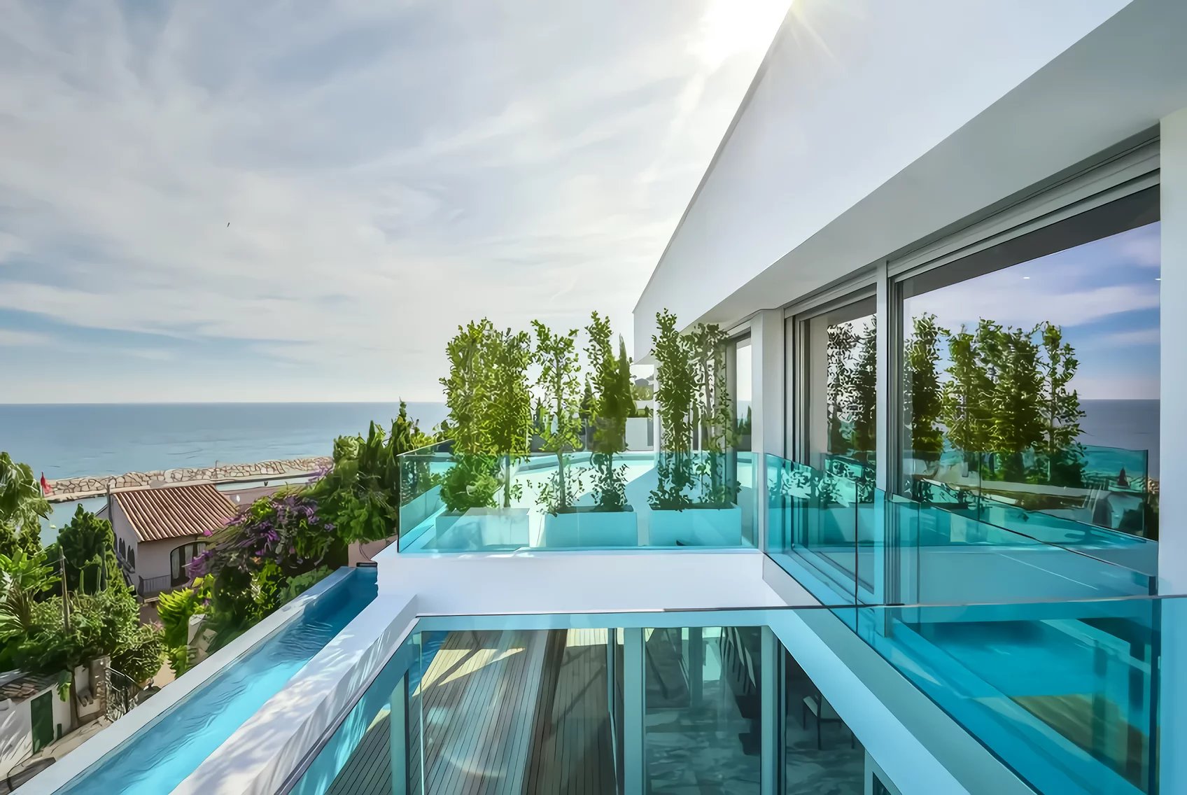 MAGNIFIQUE VILLA DE LUXE AVEC VUE IMPRENABLE SUR LA MER À CALPE À QUELQUES PAS DE LA PLAGE