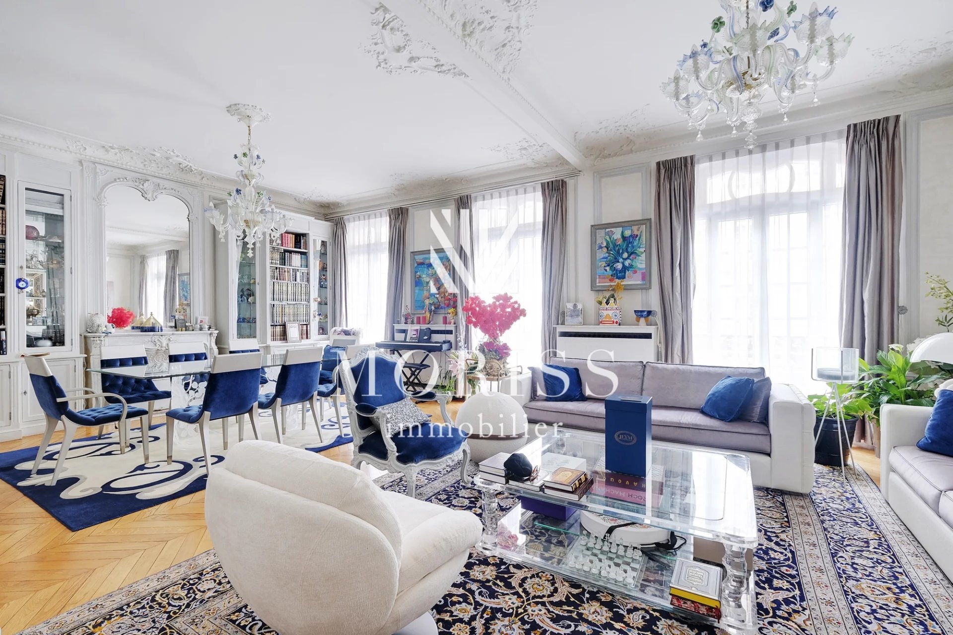 PLAINE MONCEAU/ COURCELLES/3 CHAMBRES/ 1 BUREAU/ SERVICE - Image Array