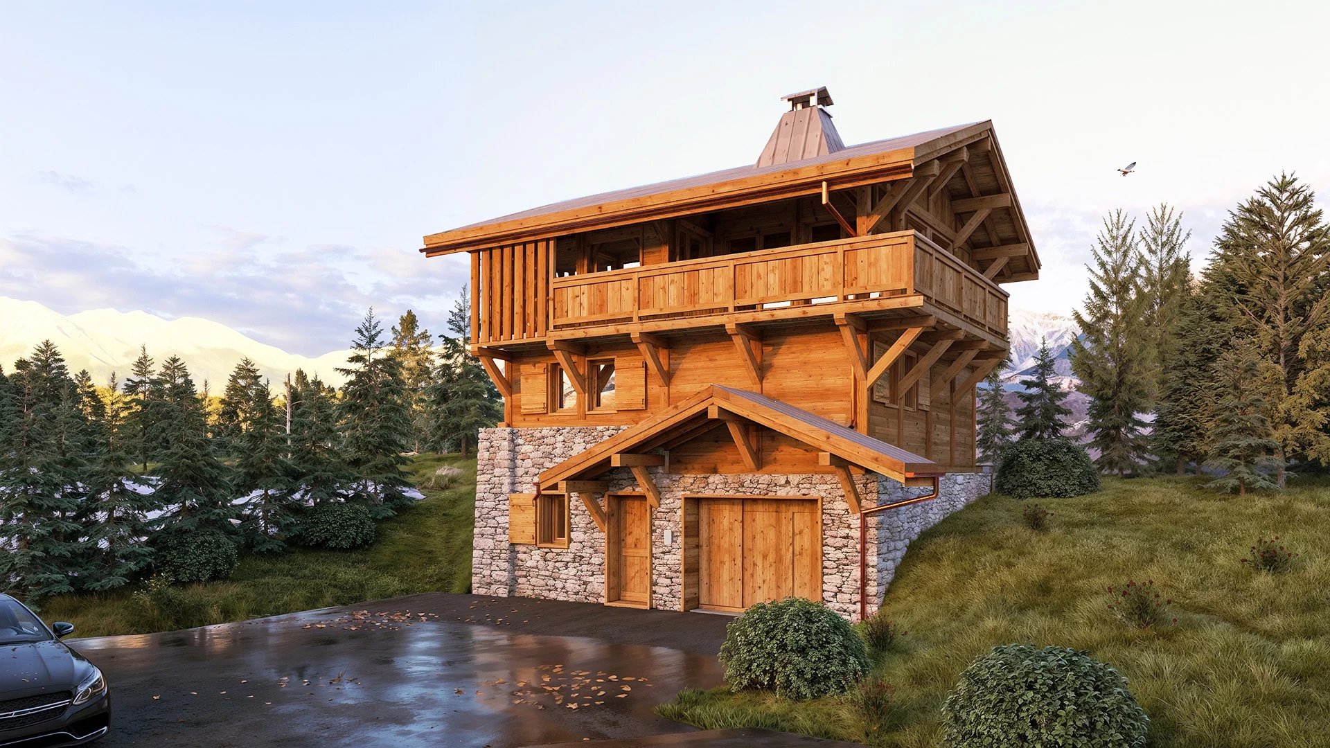 LES GETS - New build 3-bedroom chalet in Les Gets Accommodation in Chamonix