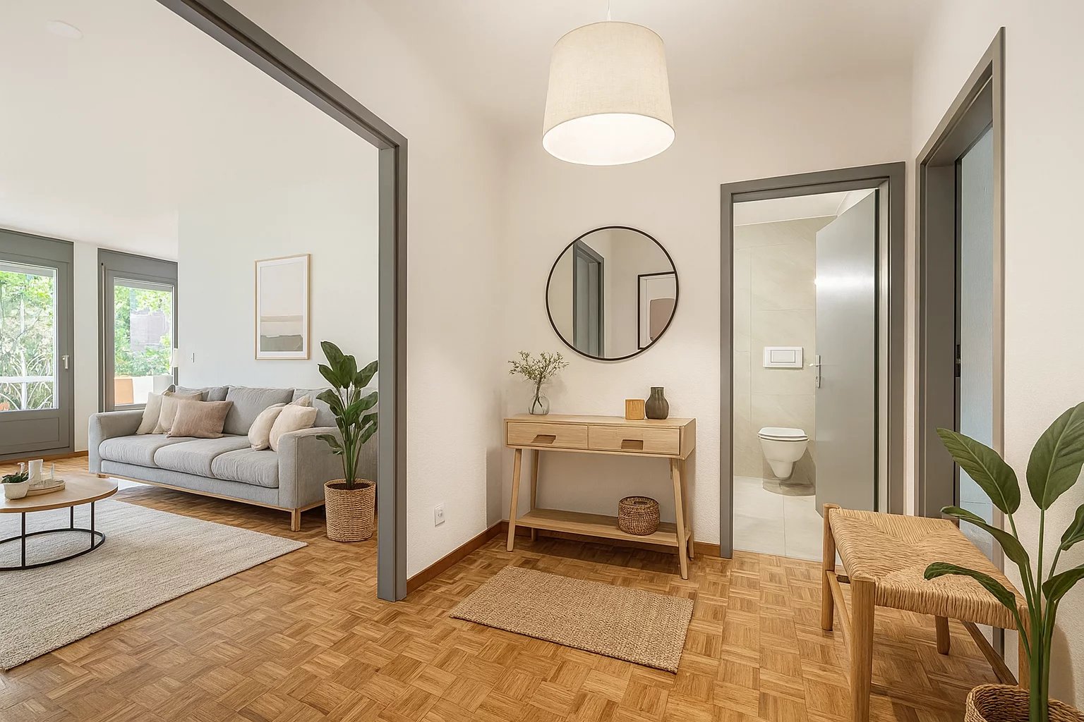 Appartement rénové de 3,5 pièces