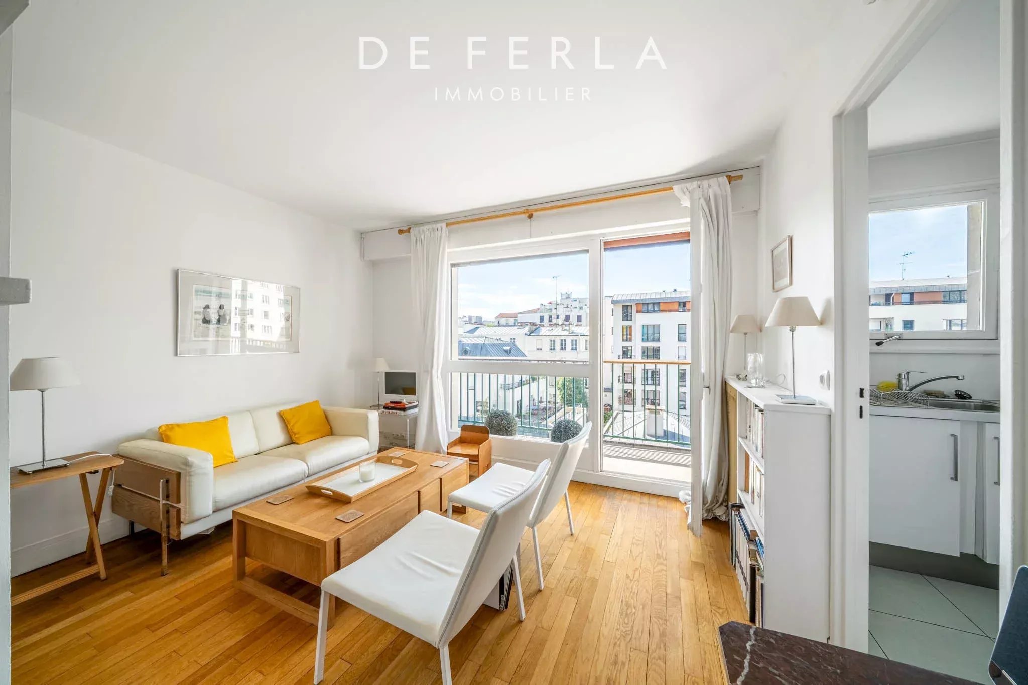 Studio coup de coeur avec balcon de 6,64m