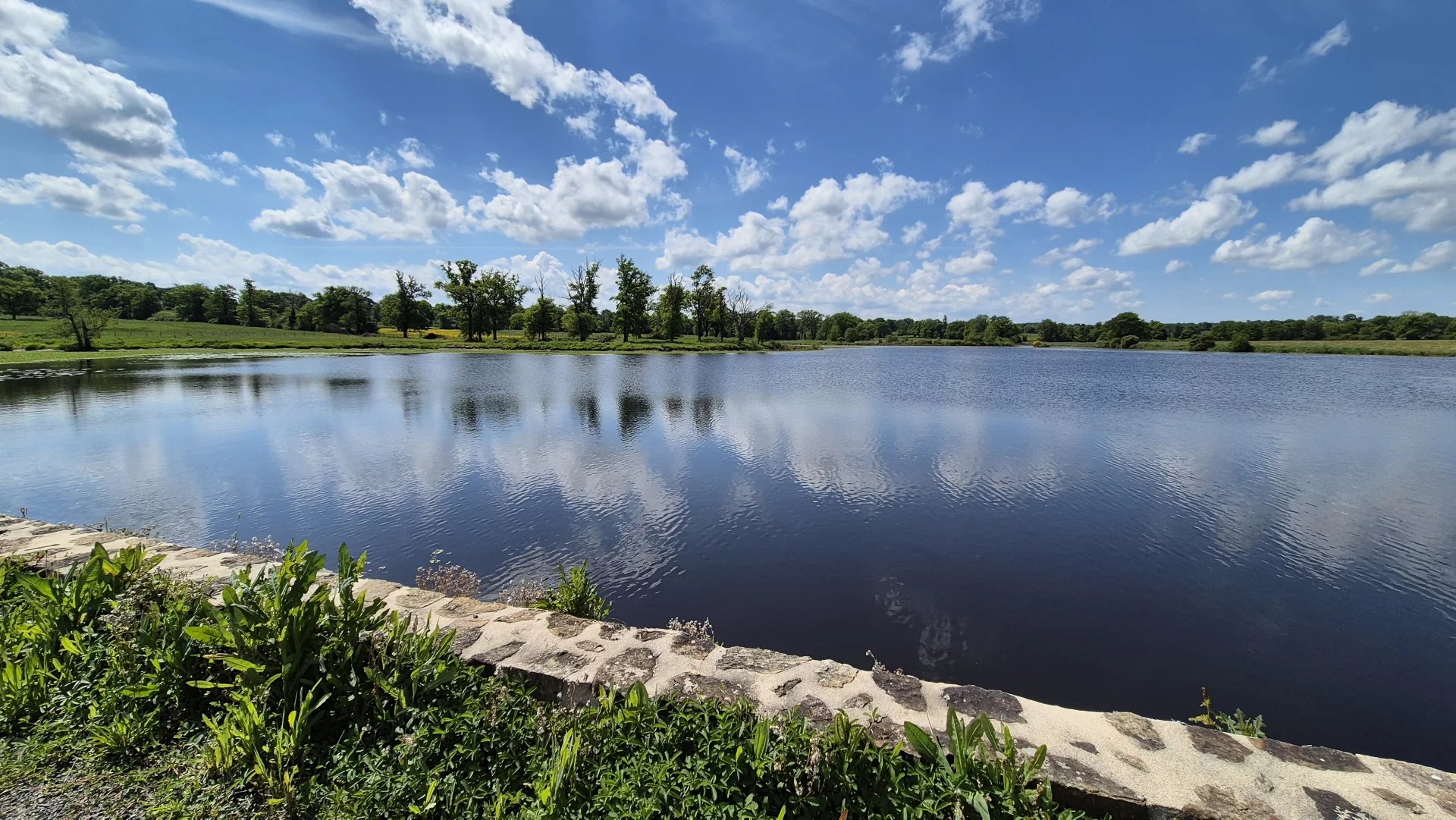 Etang de 7,5 ha sur 17 ha de terrain et projet possible d’accueil touristique