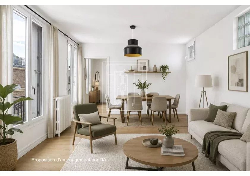 Quartier Ternes : 47m2 au 7ème, 1ch