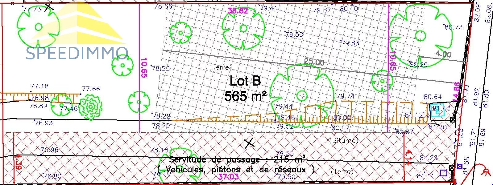 Terrain constructible de 657 m² à Mandres-les-Roses