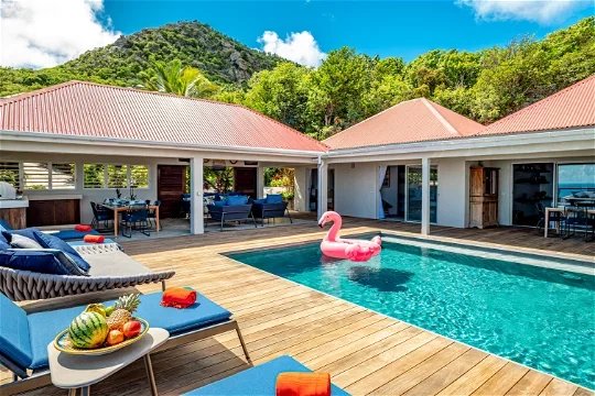 SAINT-BARTH - Location saisonnière - Villa - 4 chambres - Piscine - Vue mer et lagon