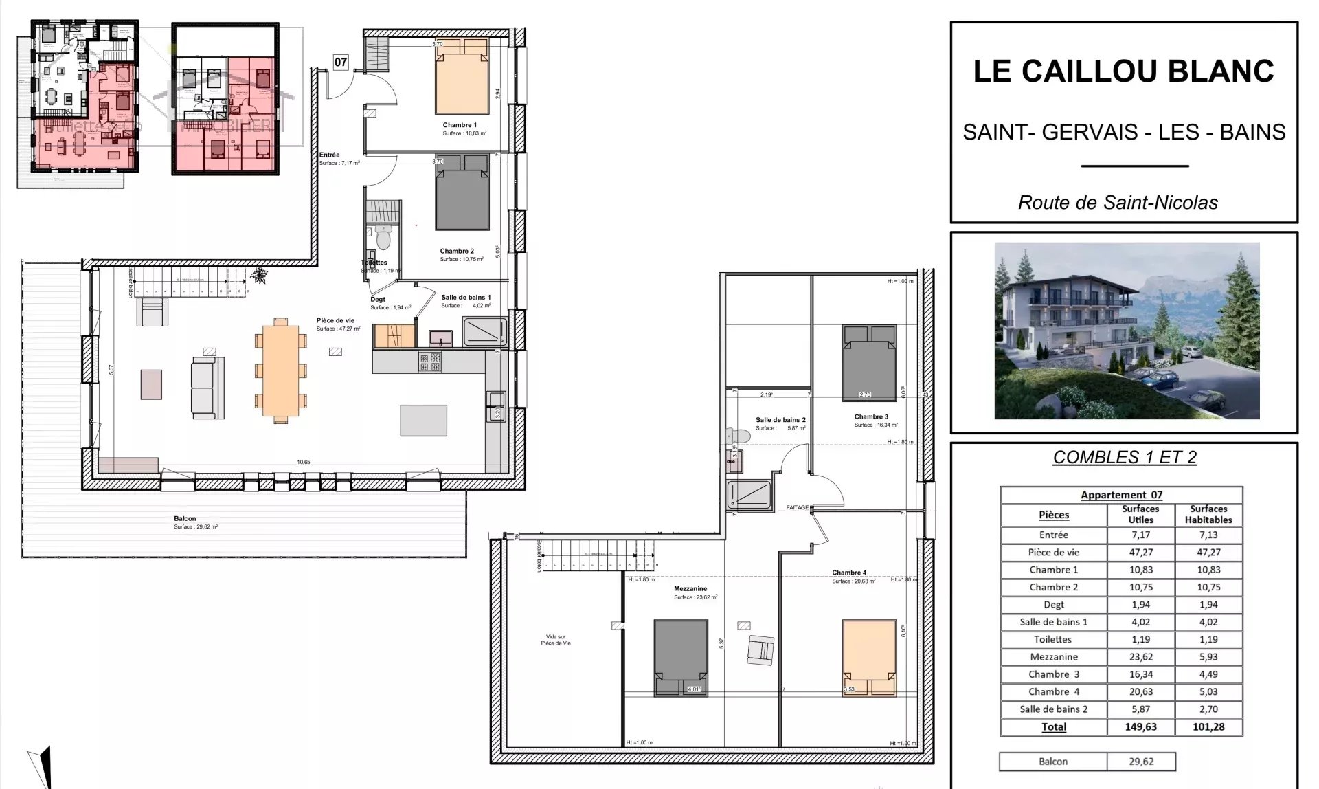 Photo of Four-bedroom duplex apartment
